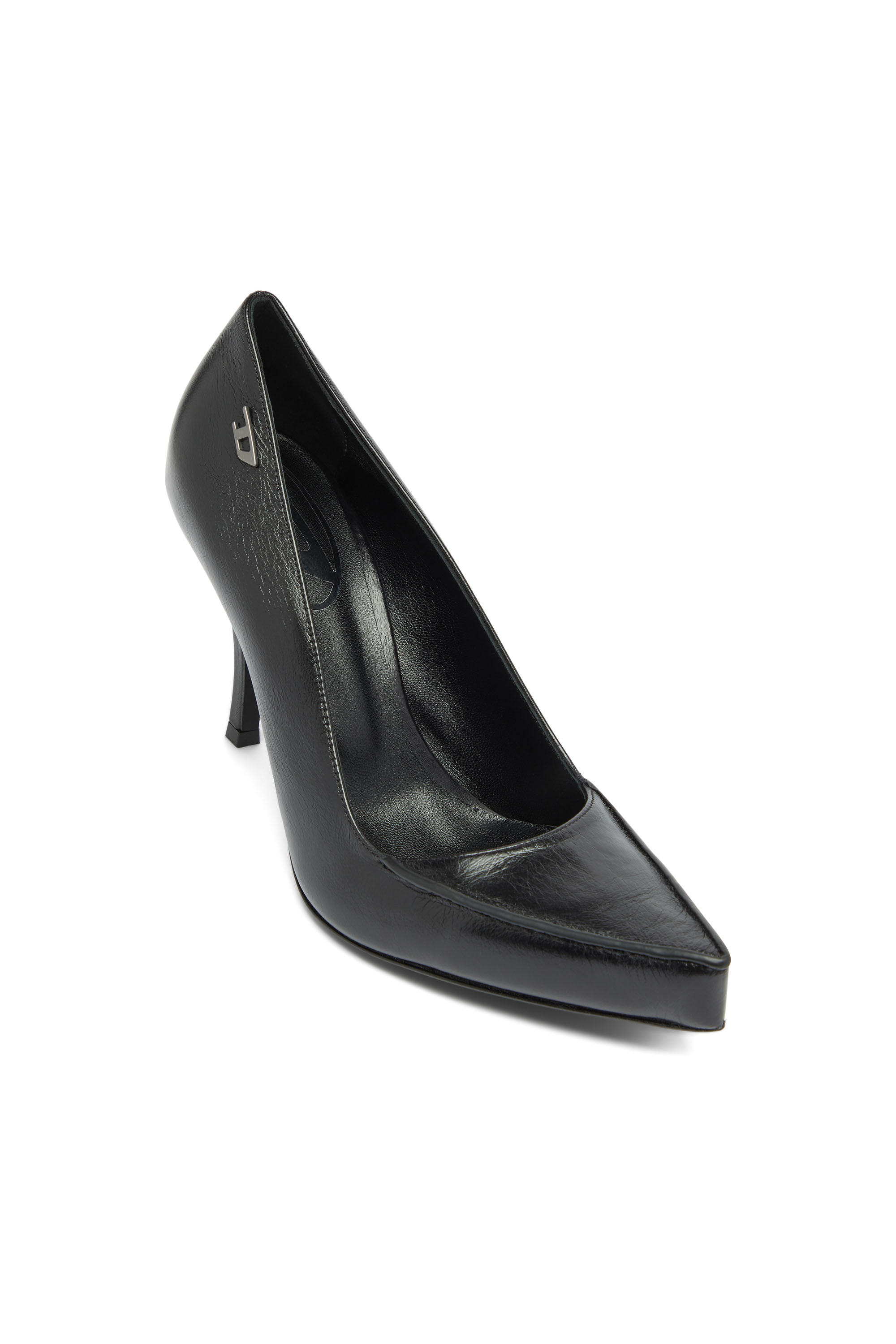 Diesel - D-LUCETTE-90-PUMP D, Damen D-Lucette-Pumps aus Leder in Schwarz - 6