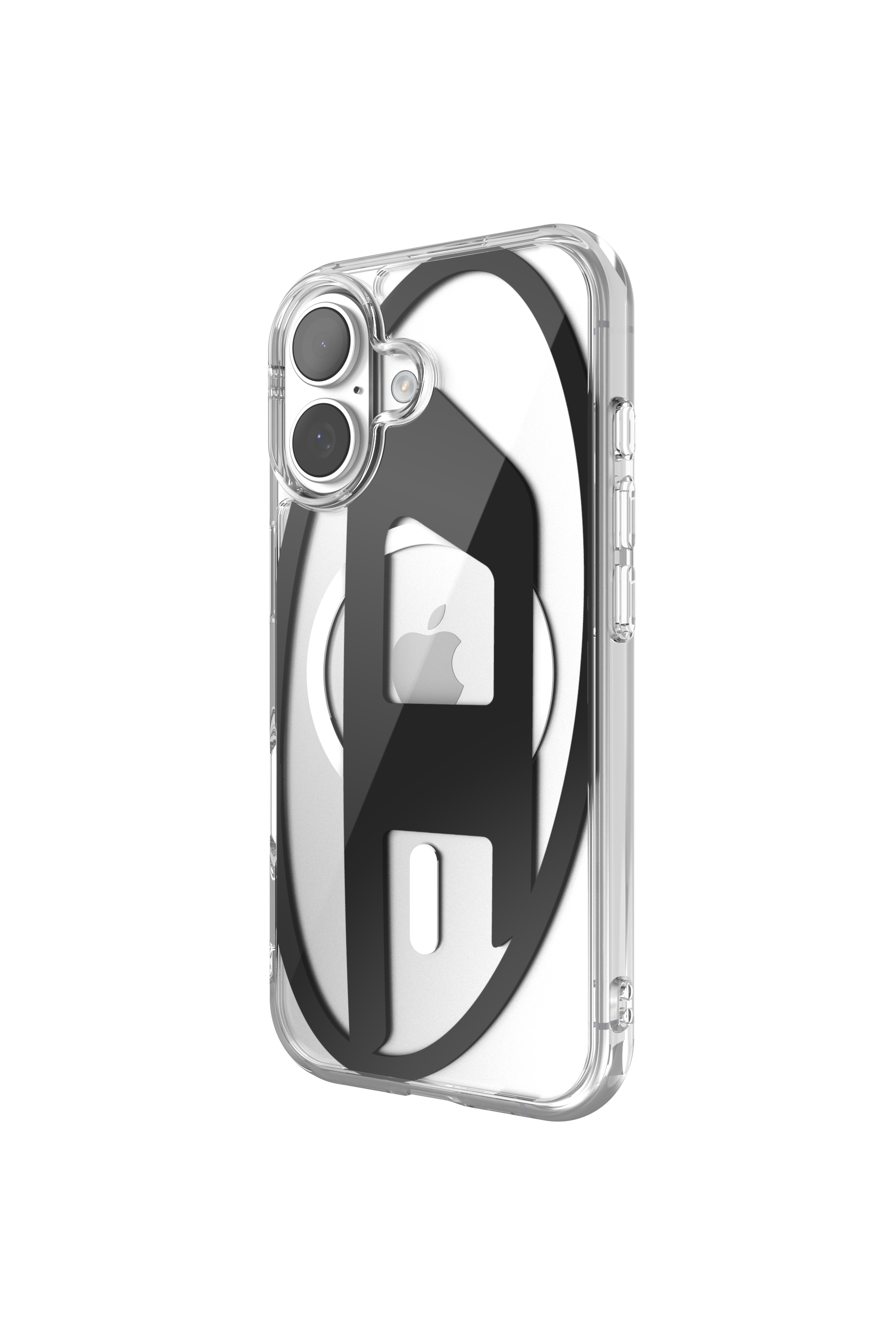 Diesel - 60415 AOP CASE, Unisex Oval D Metallic-Hülle mit Magsafe für iPhone 17 in Schwarz - 4