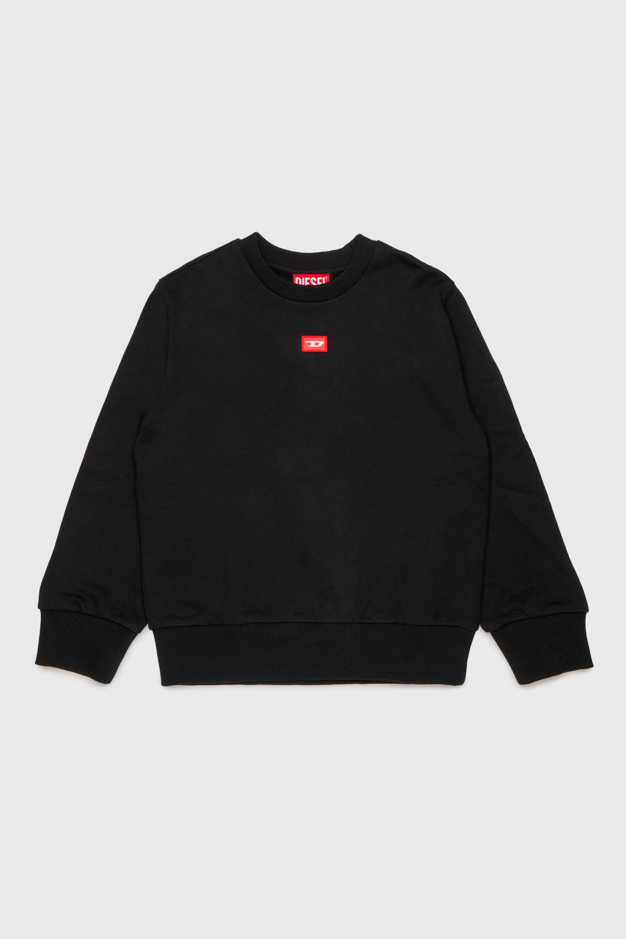 Diesel - SXGIN OVER, Sweat-shirt avec petit &eacute;cusson logo Mixte in Noir - 1
