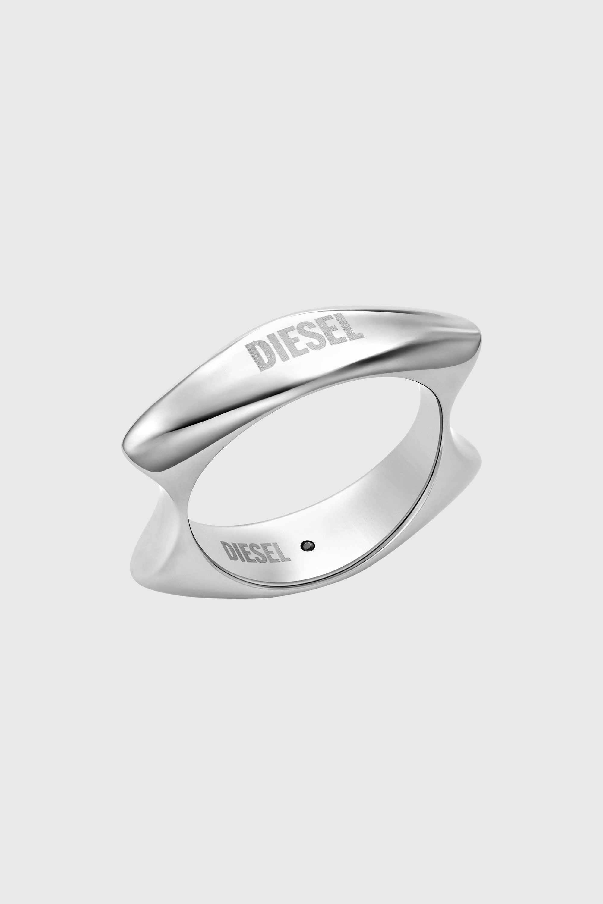 Diesel - DX1584040 JEWEL, Anello in acciaio inossidabile Unisex in Argento - 1