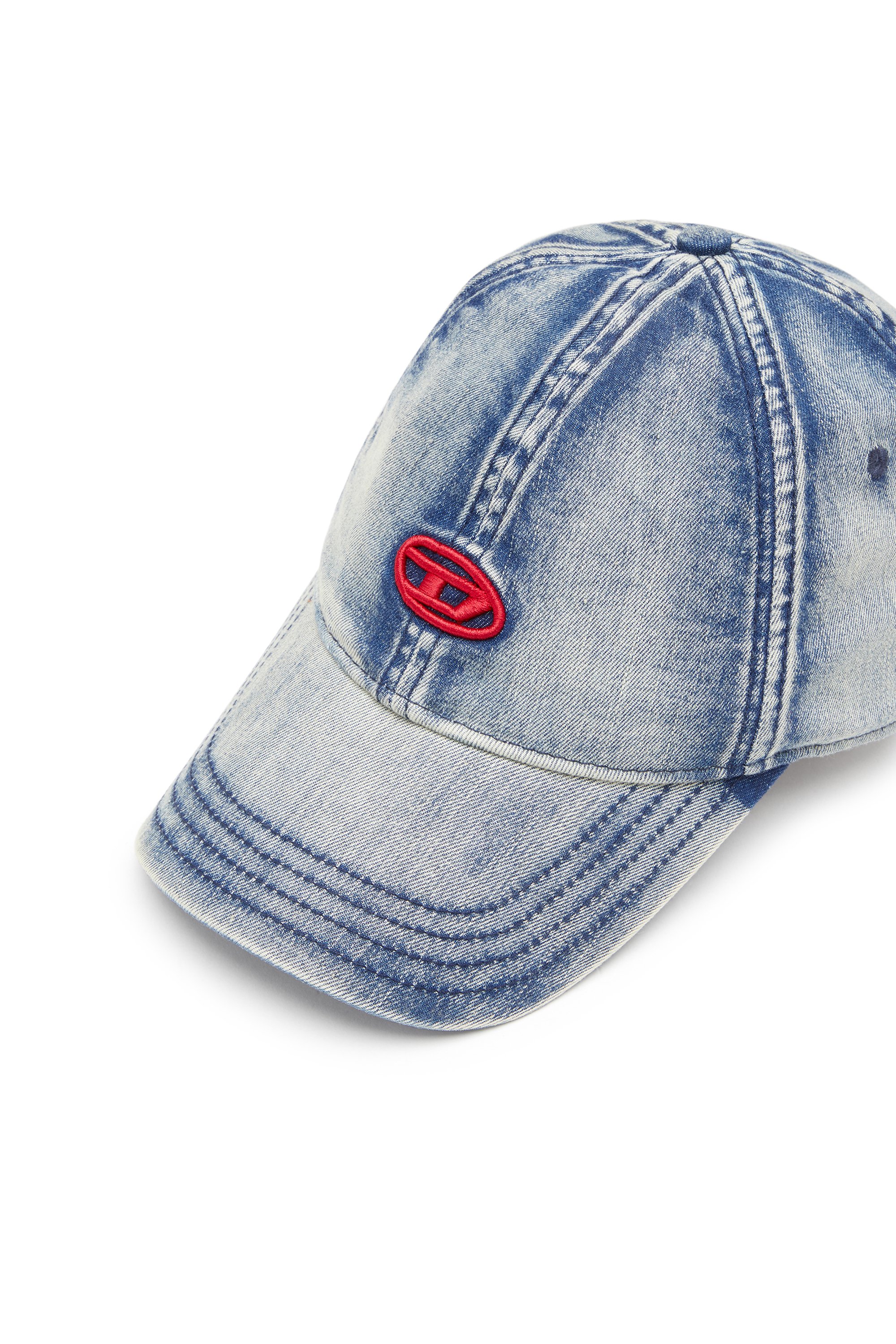 Diesel - C-GABLE, Herren Basecap aus behandeltem Denim in Blau - 3