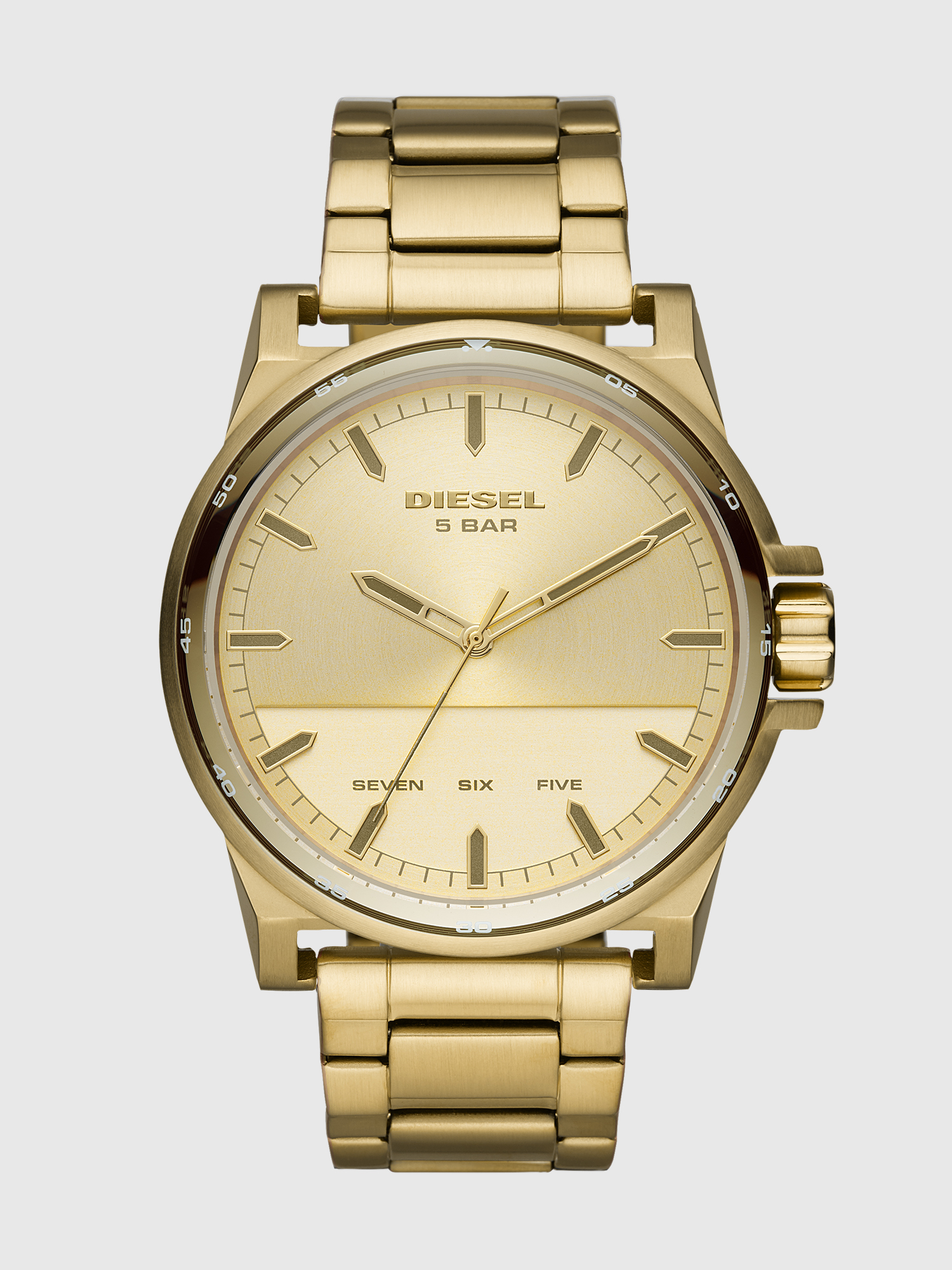 Diesel - DZ1912, Herren D-48-Armbanduhr aus goldfarbenem Edelstahl mit drei Zeigern in Gold - 1