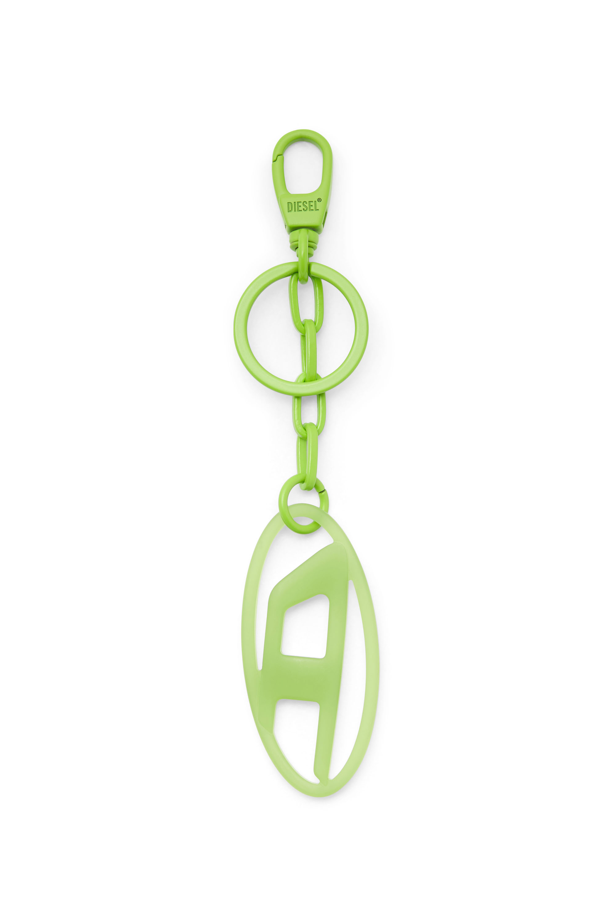 Diesel - OVAL D CHARM, Porte-cl&eacute;s/sautoir D ovale en m&eacute;tal et r&eacute;sine Mixte in Vert - 3