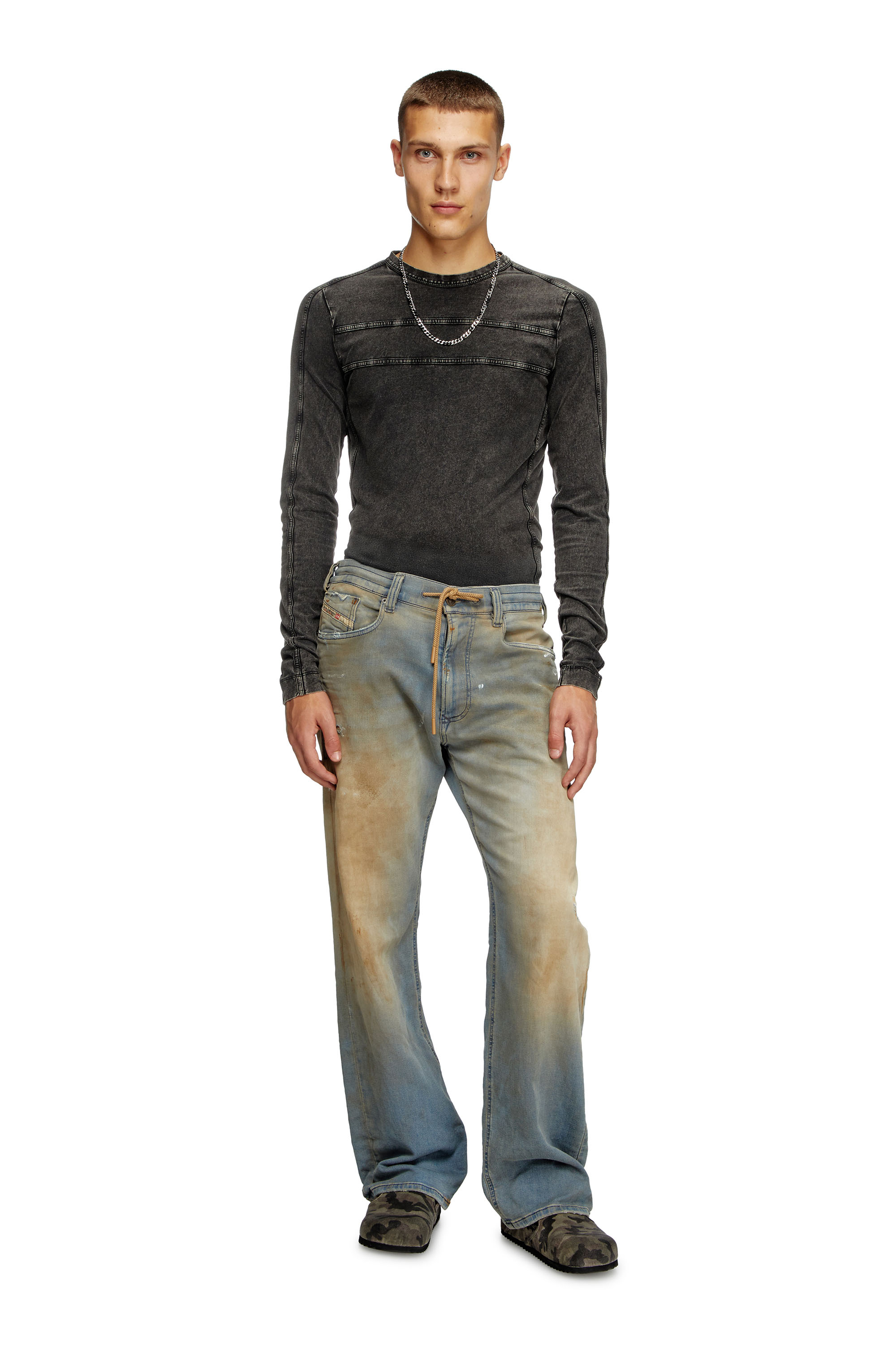 Diesel - Relaxed 2080 D-Reel Joggjeans® 068QL Uomo, Blu Chiaro - Image 2