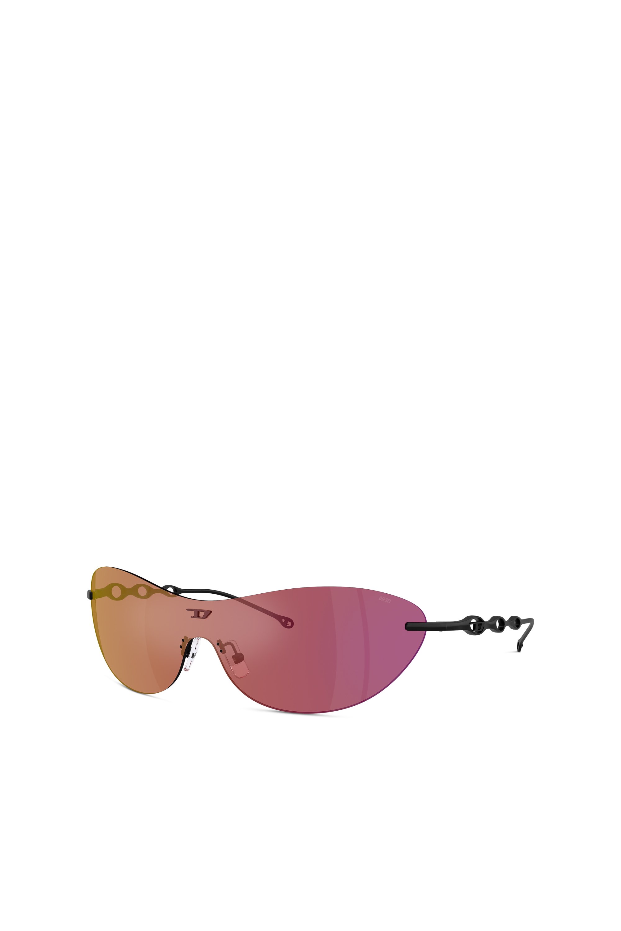 Diesel - 0DL1006 SIZE 35, Unisex Ovale Sonnenbrille in Dunkelviolett - 4