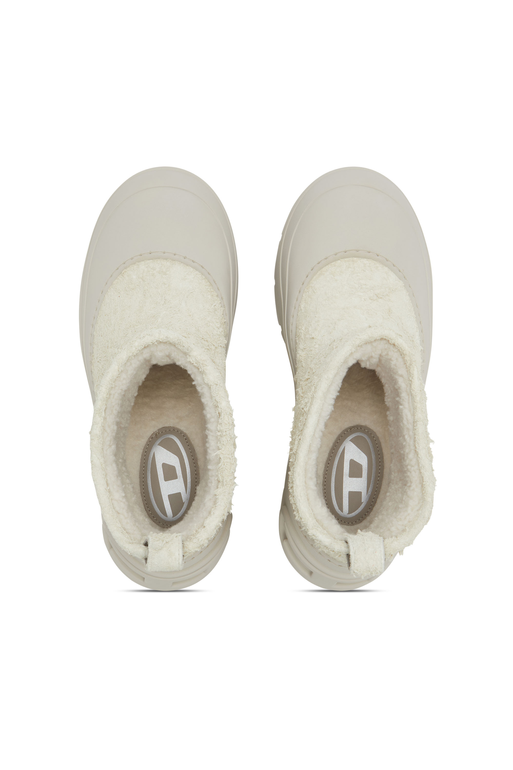 D-DONALD MONTONE, Bianco/Grigio Diesel - D-DONALD MONTONE, D-Donald-Stivaletto chunky con suola carrarmato Uomo in Bianco - 4