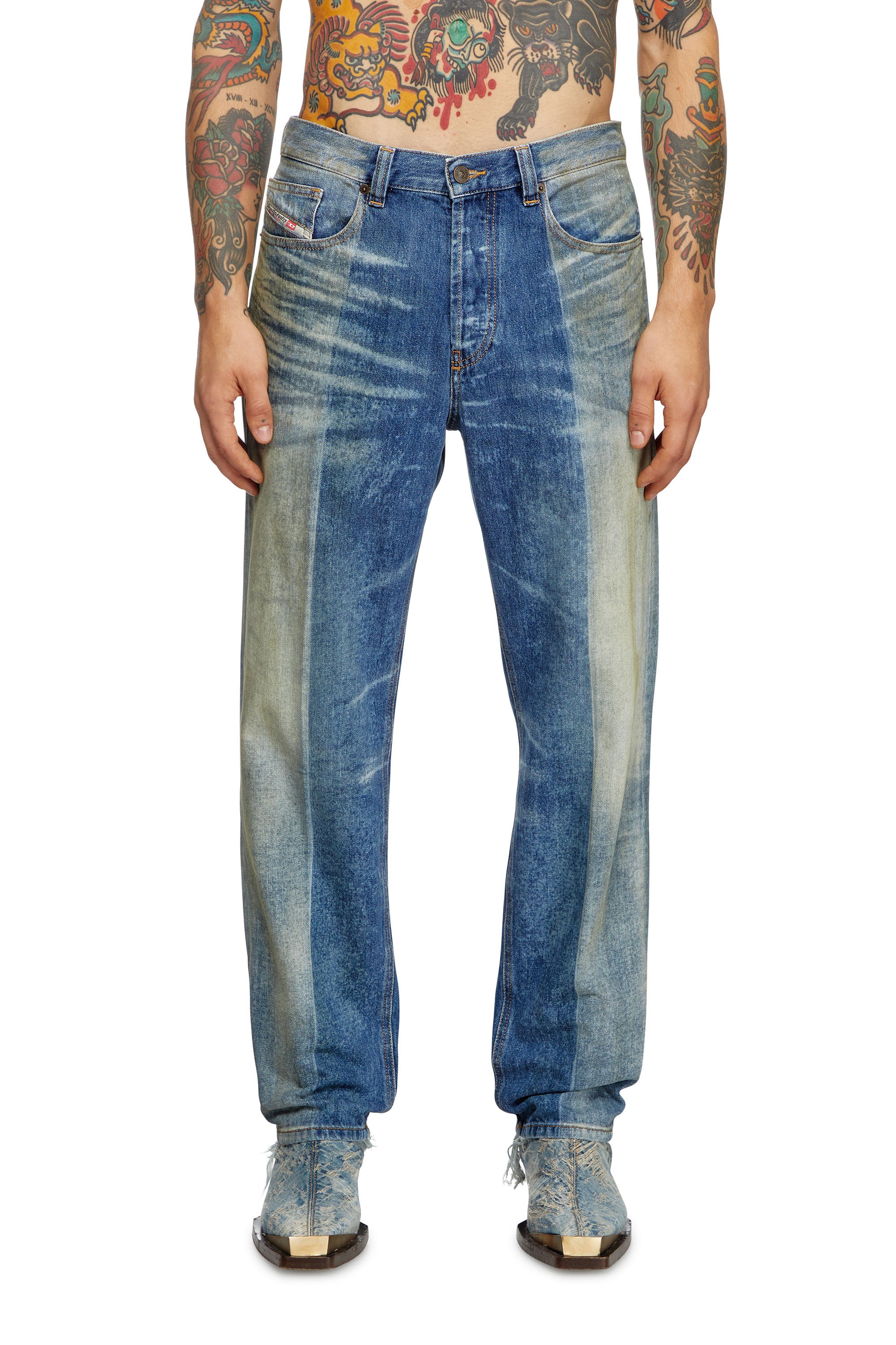 Diesel - Man's Regular Jeans 2010 D-Macs 09L04, Medium blue - 1