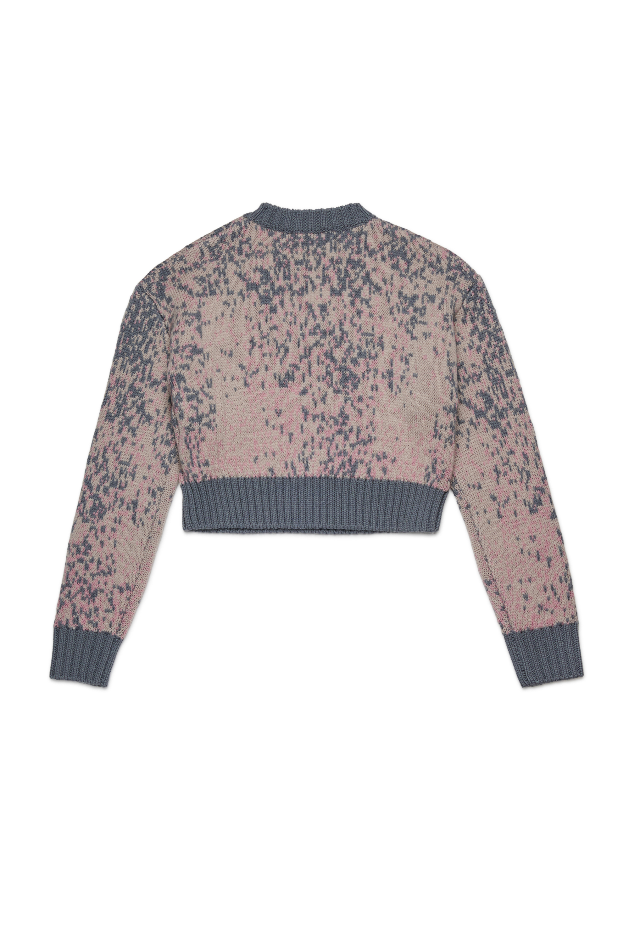 Diesel - KMRENZA, Maglia in lana con scollo a V Donna in Rosa - 2
