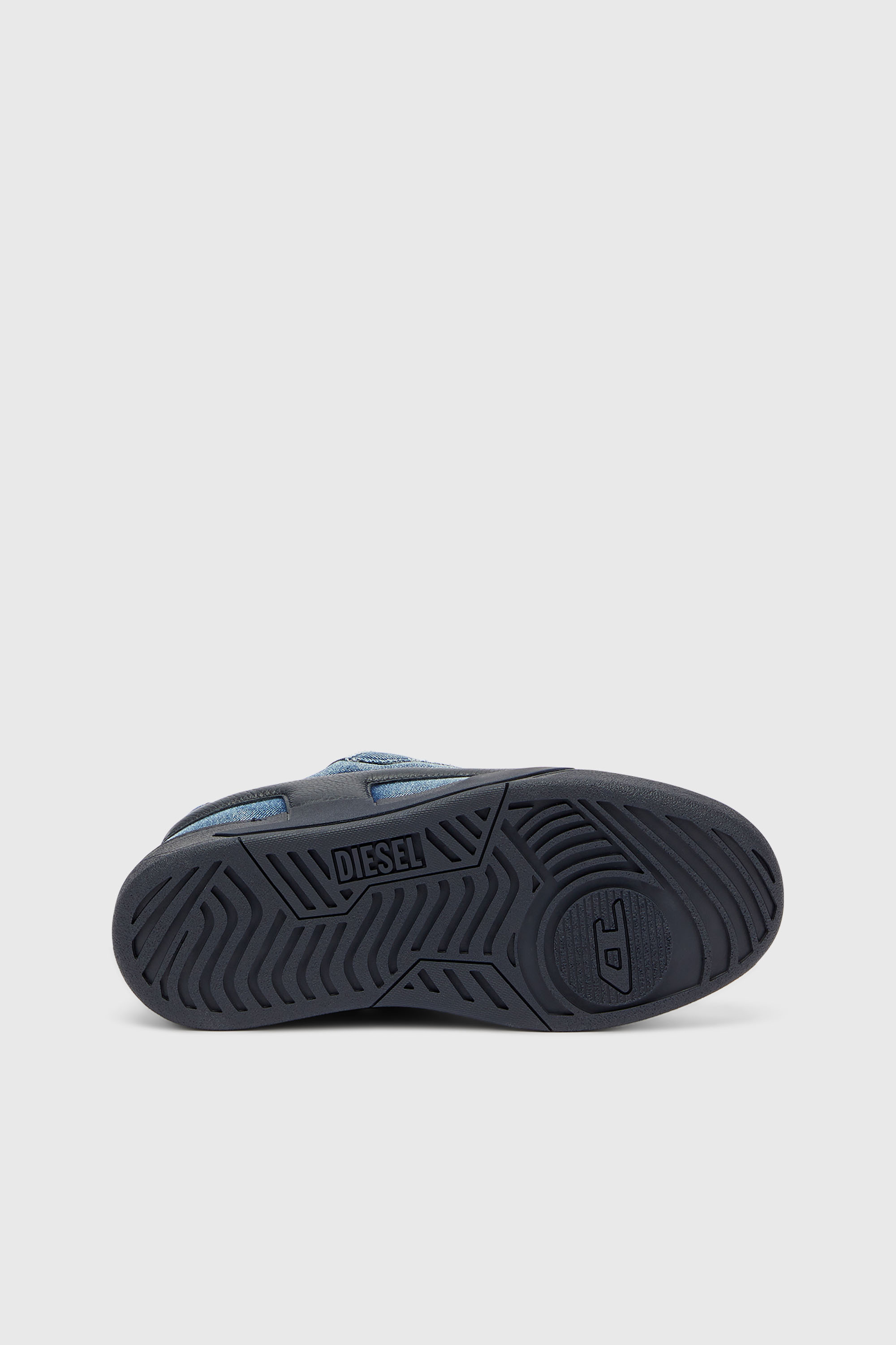 Diesel - S-D-OLLIE LOW, S-D-Ollie - Baskets en denim d&eacute;lav&eacute; effiloch&eacute; Homme in Bleu - 5