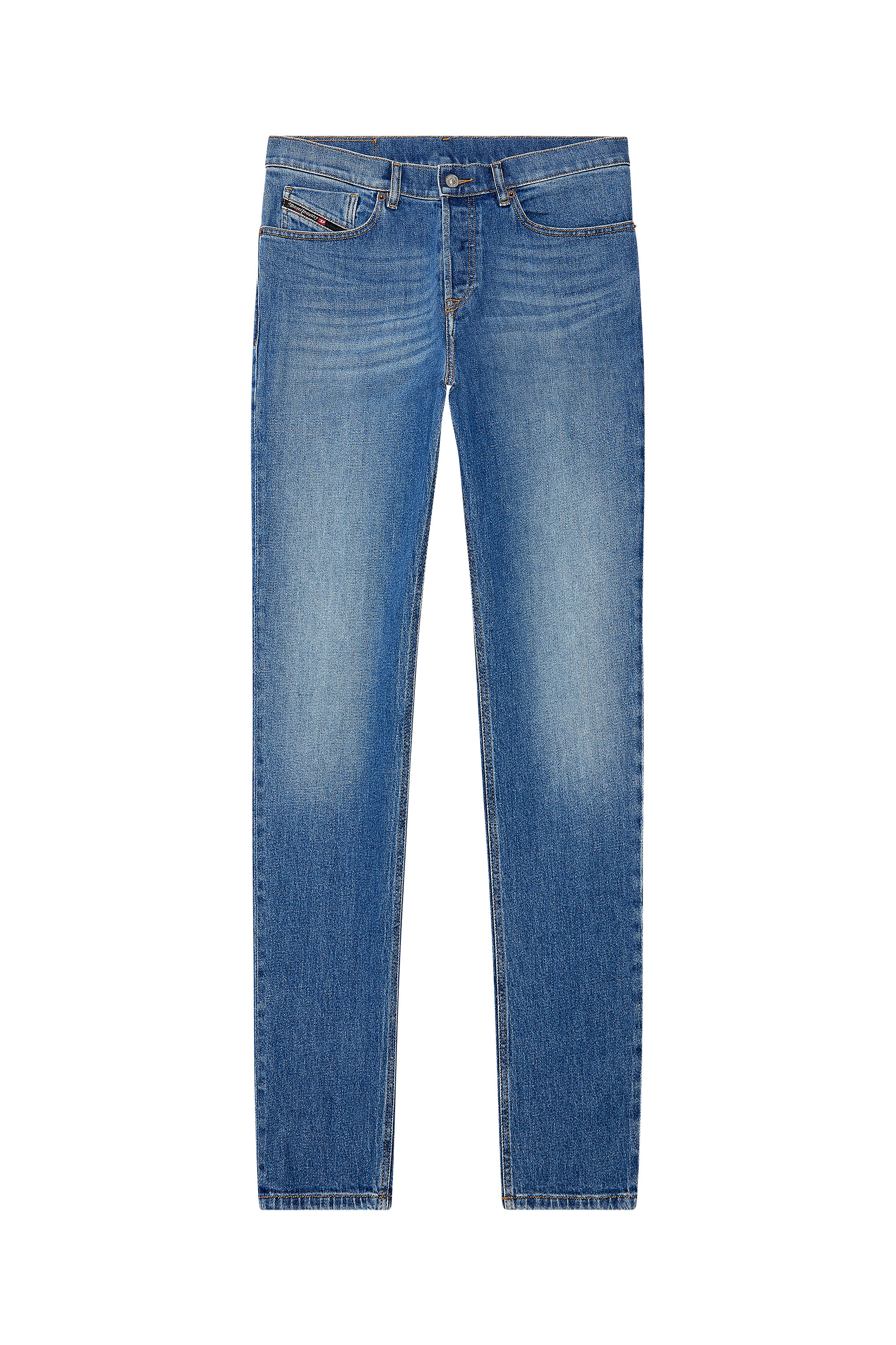 Diesel - Tapered Jeans 2005 D-Fining 09F82, Blu medio - Image 5