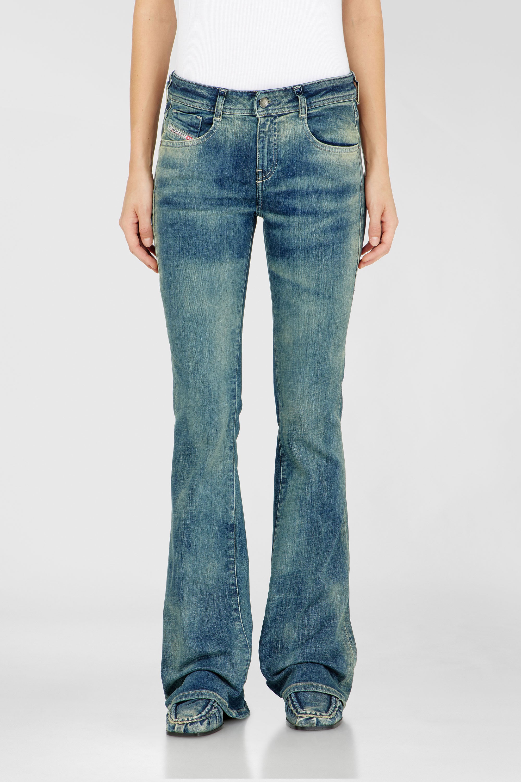 Diesel - Bootcut Jeans 1969 D-Ebbey 09P41 Donna, Blu medio - Image 1