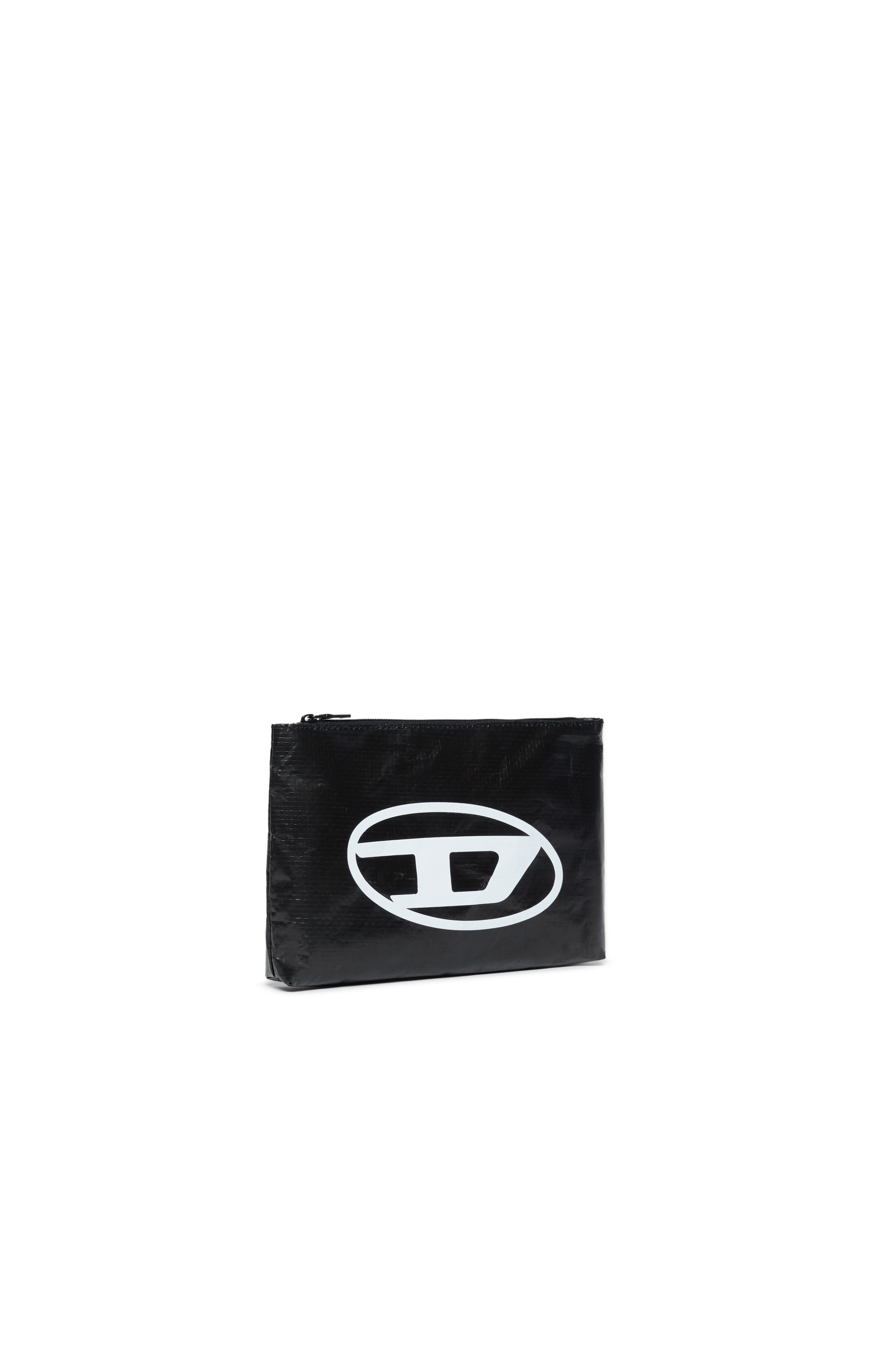 Diesel - WROTE, Woman's Beach pouch with Oval D print in Black - 3