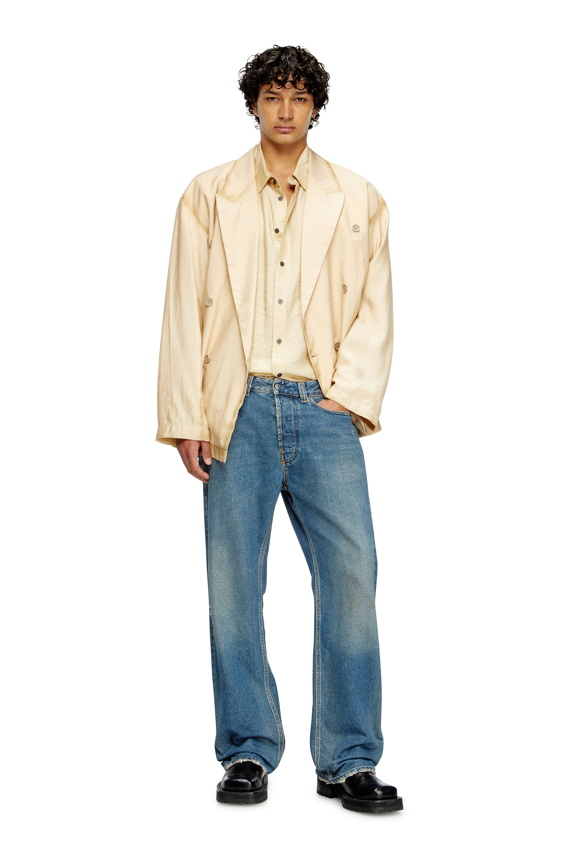 Diesel - Relaxed Jeans 1980 D-Eeper 09J79 Uomo, Blu medio - Image 1