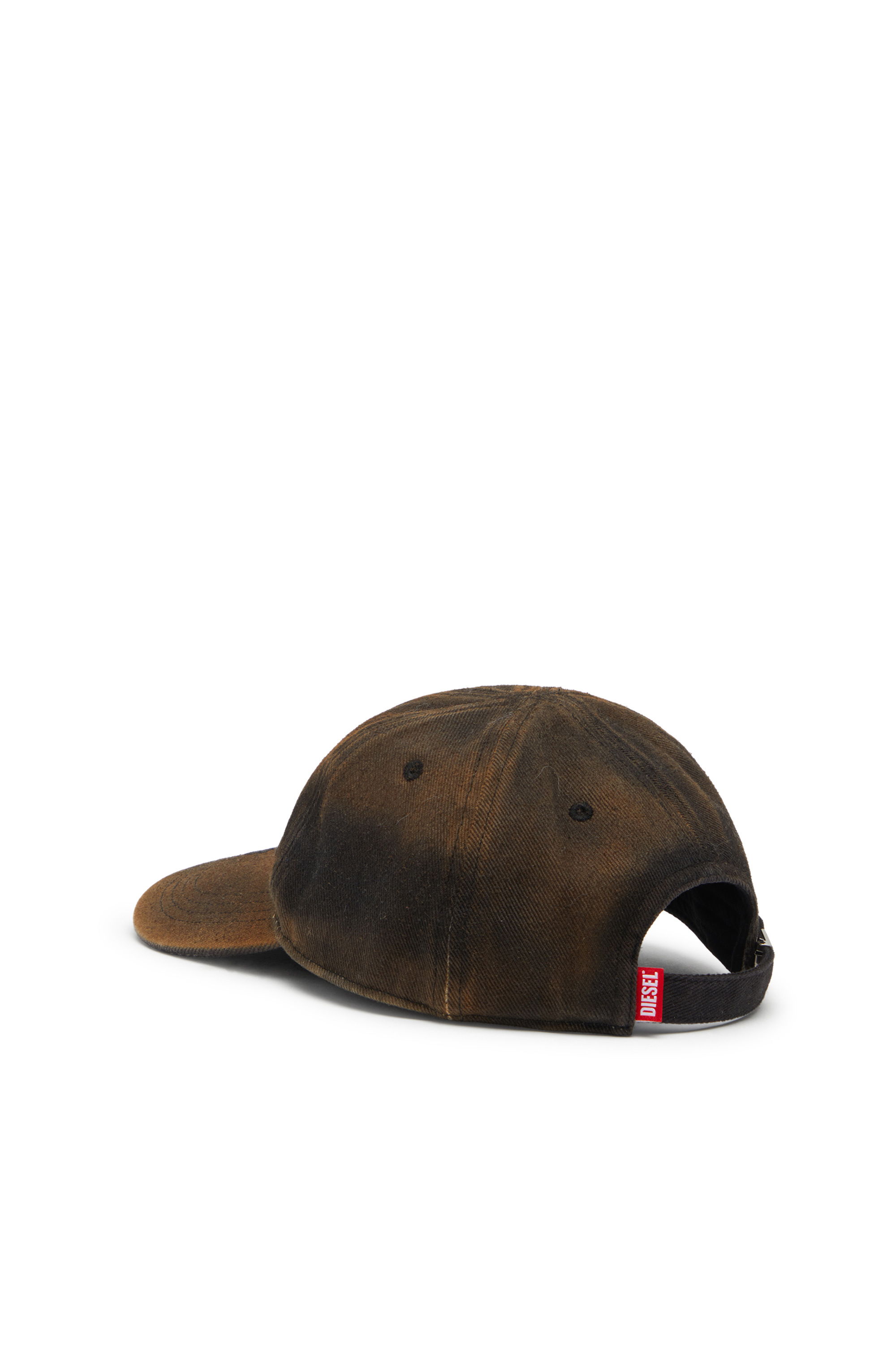 Diesel - C-SELGOT, Cappellino da baseball in twill di cotone con effetto vissuto Uomo in Marrone - 2