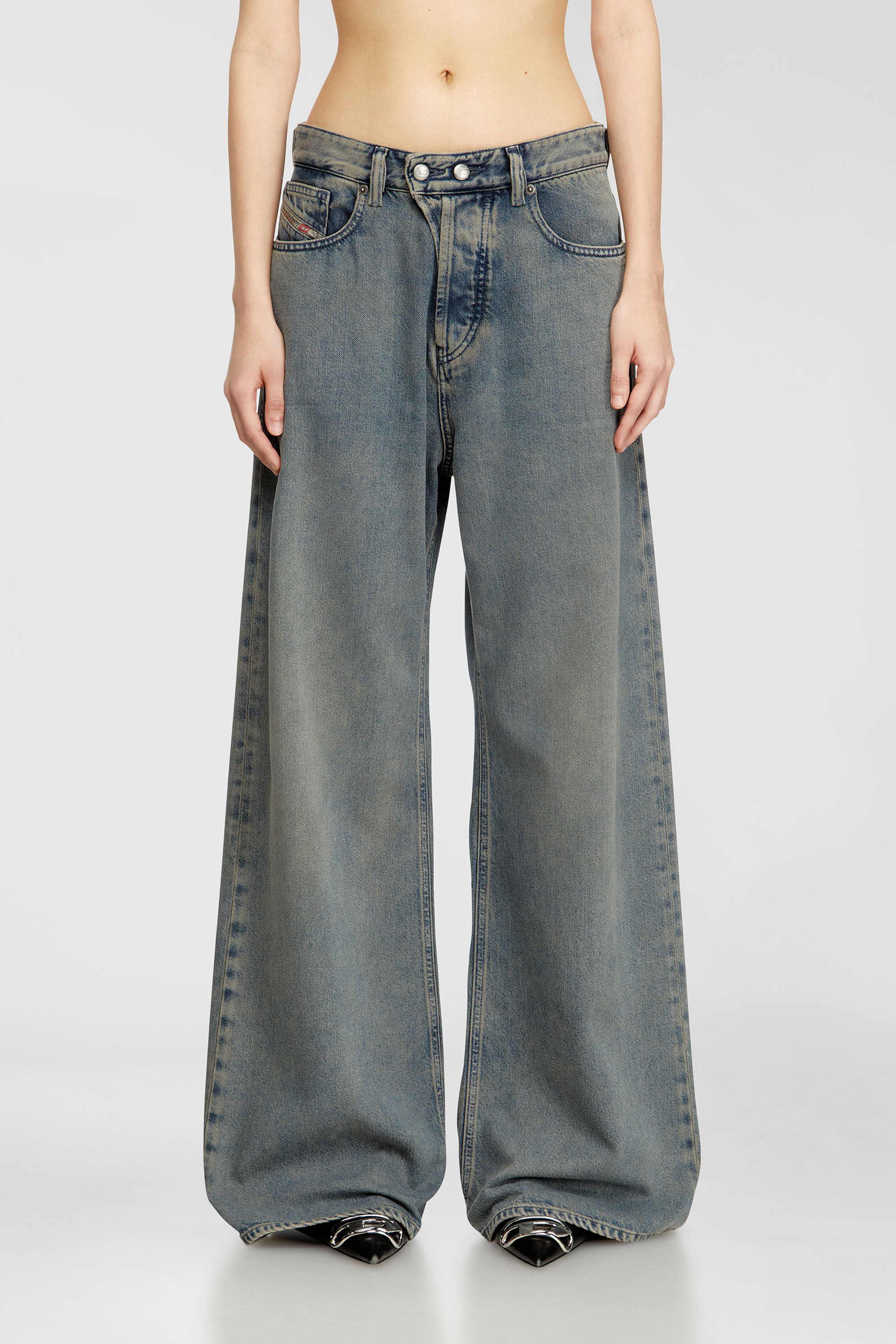 Diesel - Relaxed Jeans 1996 D-Sire 09N24 Donna, Blu medio - Image 1