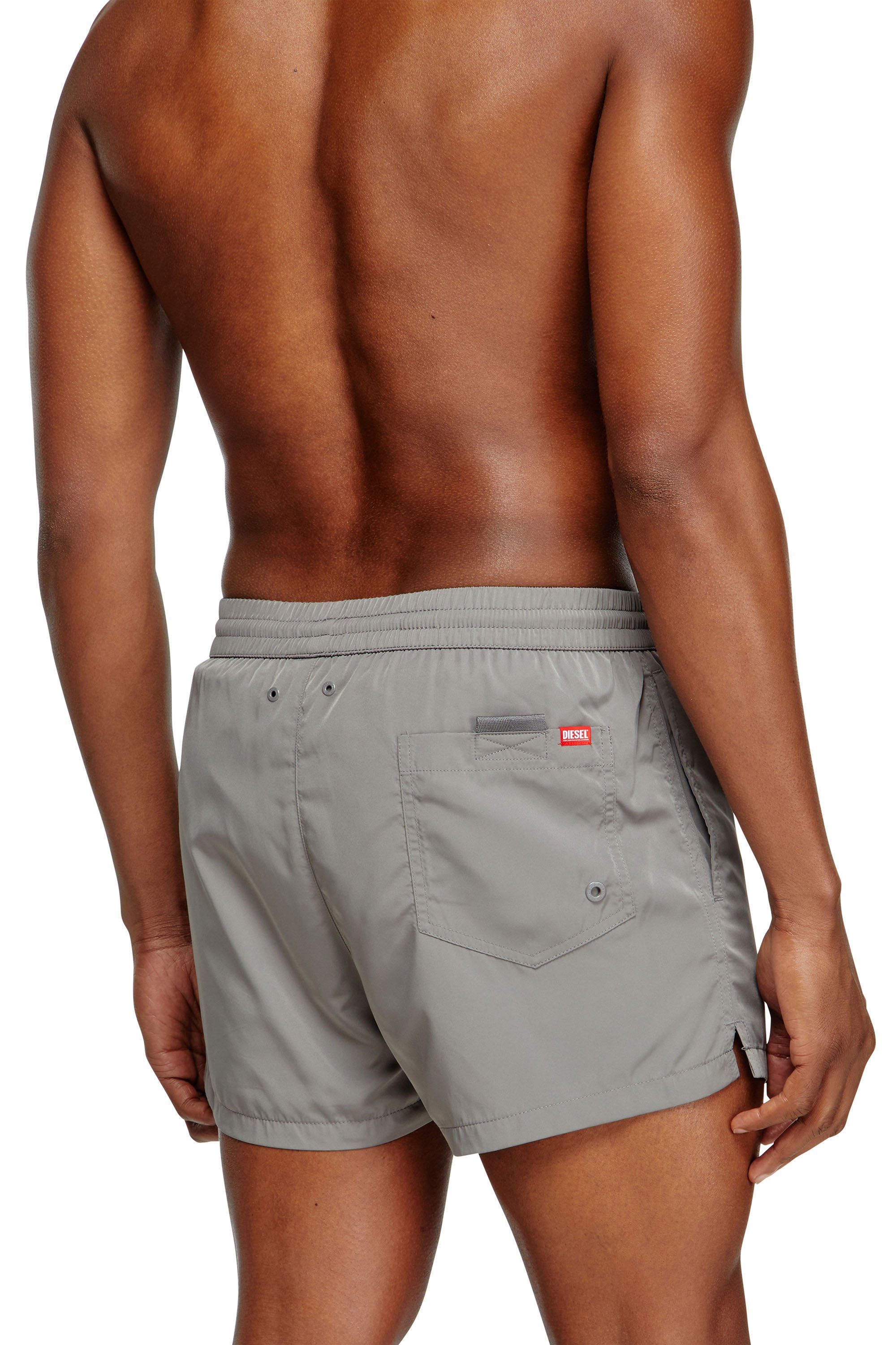 Diesel - MARIO-34-D-CORE, Short de bain avec logo imprimé Homme in Gris - 3