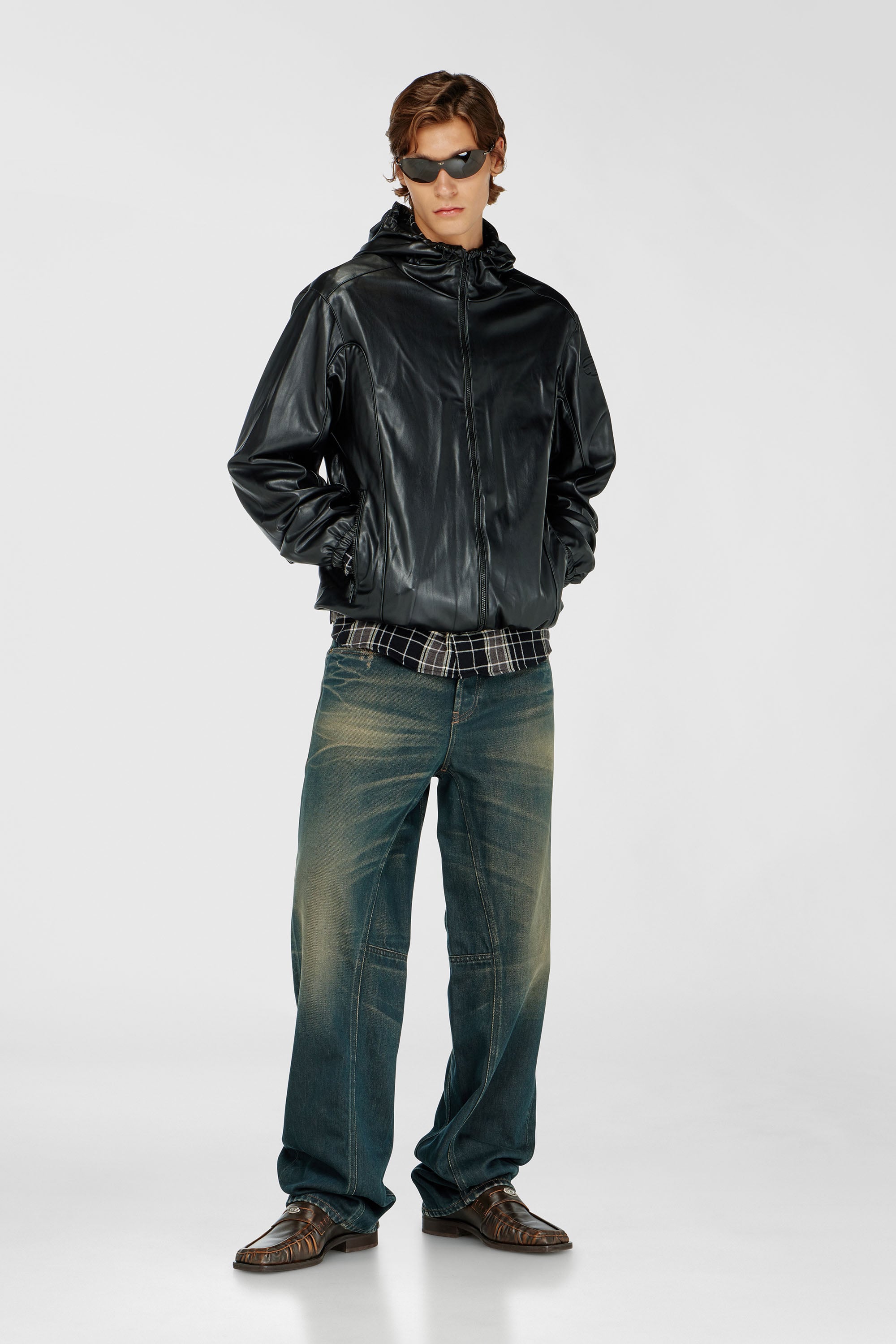 Diesel - J-HIVES-PGBX, Giacca a vento in tessuto coated Uomo in Nero - 2