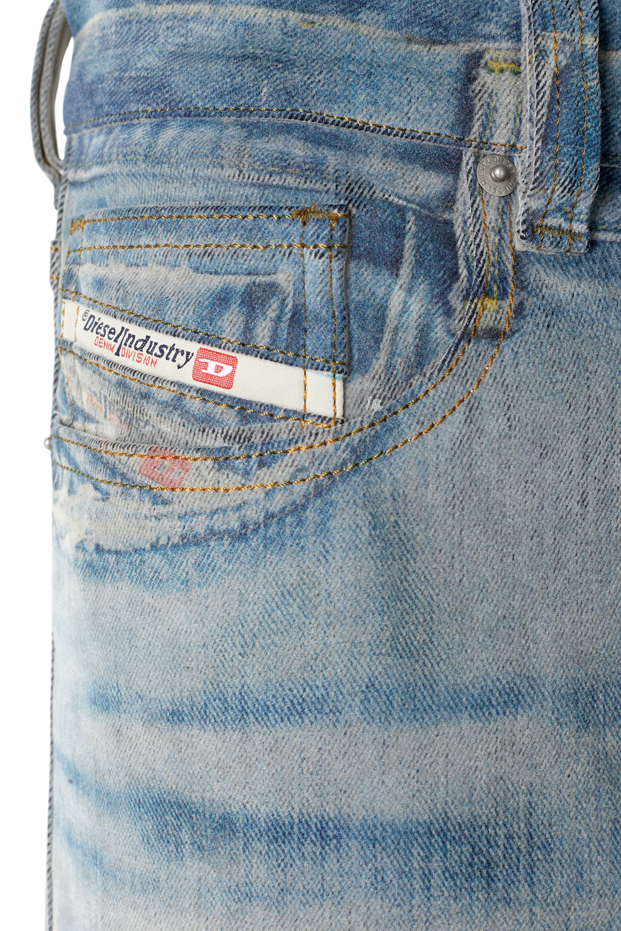 Diesel - 2010 D-Macs 09E51 Straight Jeans, Bleu moyen - Image 3