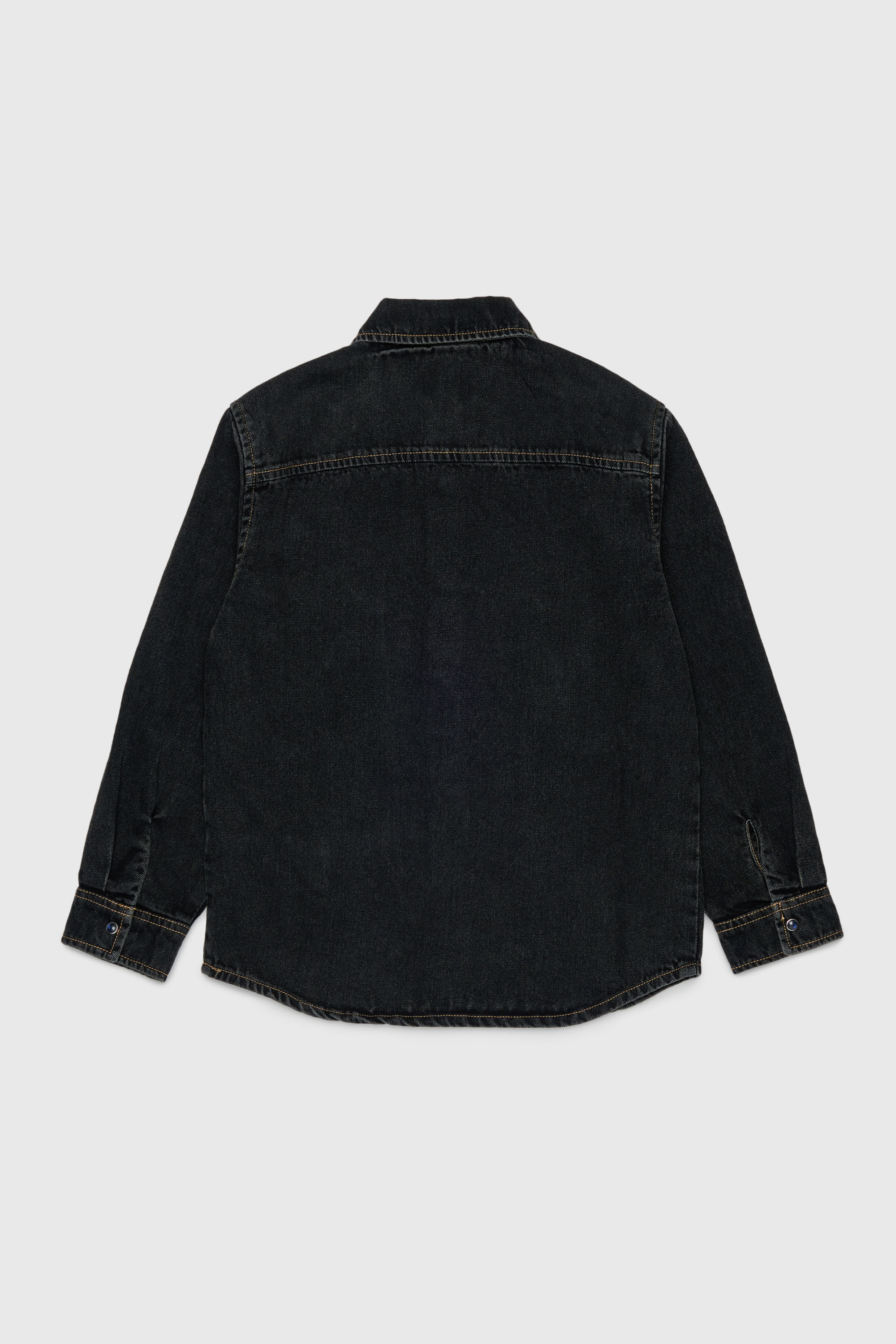 Diesel - CSIMPLY-OVER, Camicia in denim con ricamo logo D Uomo in Nero - 2