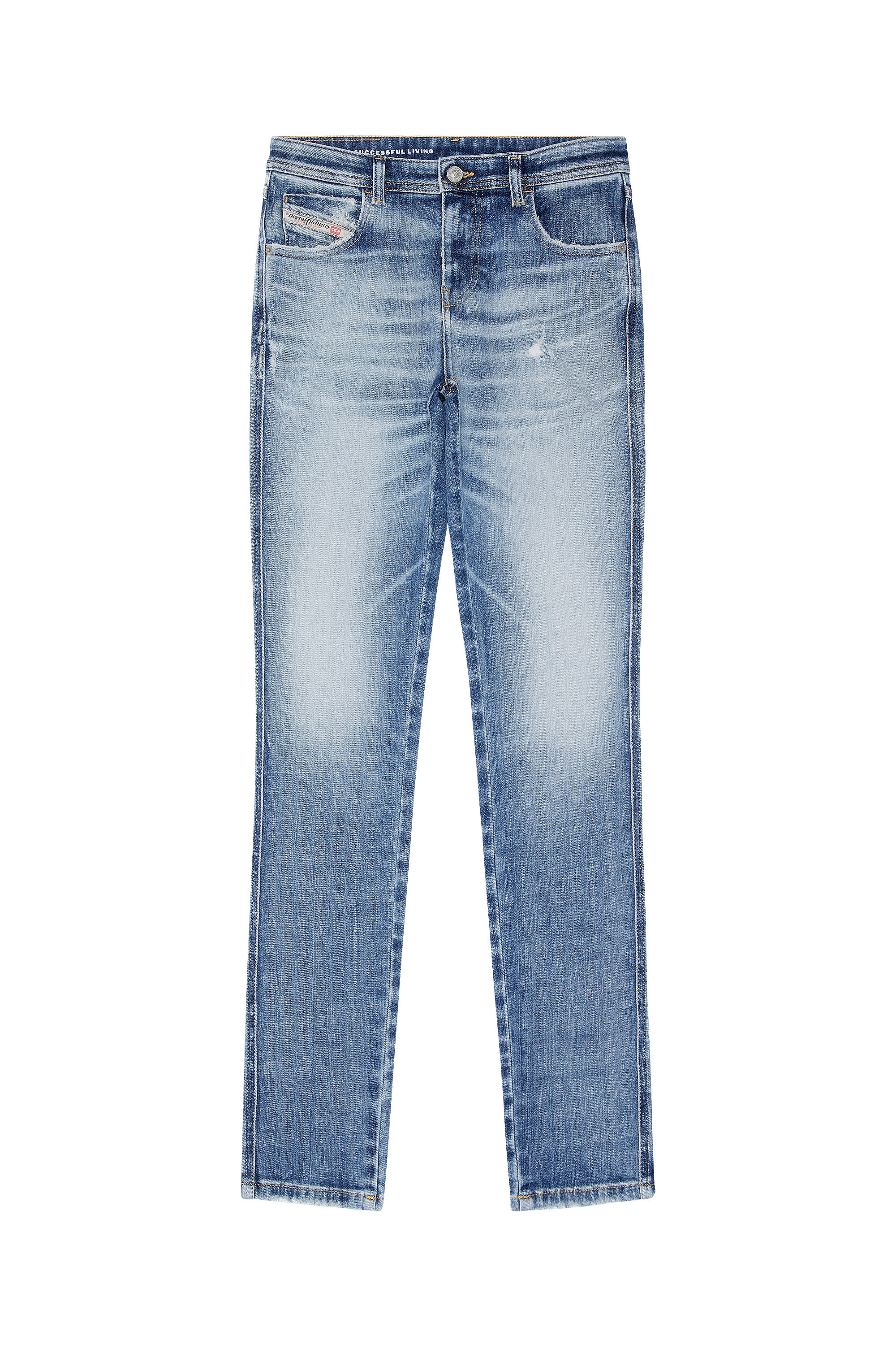Diesel - Skinny Jeans 2015 Babhila 09G35, Mittelblau - Image 5