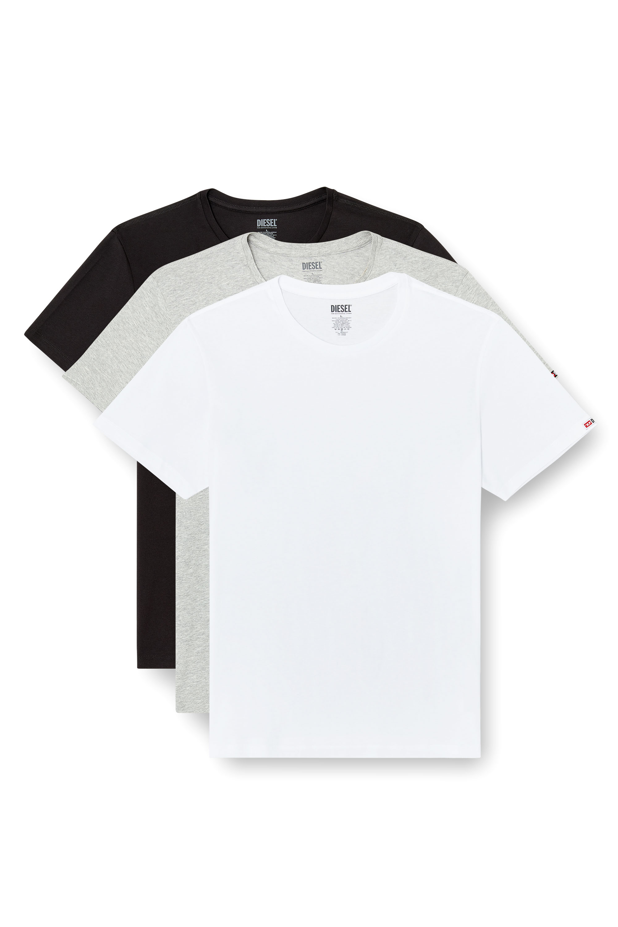 Diesel - RANDAL-D-CORE-3PACK, Lot de 3 t-shirts en coton Homme in Polychrome - 1