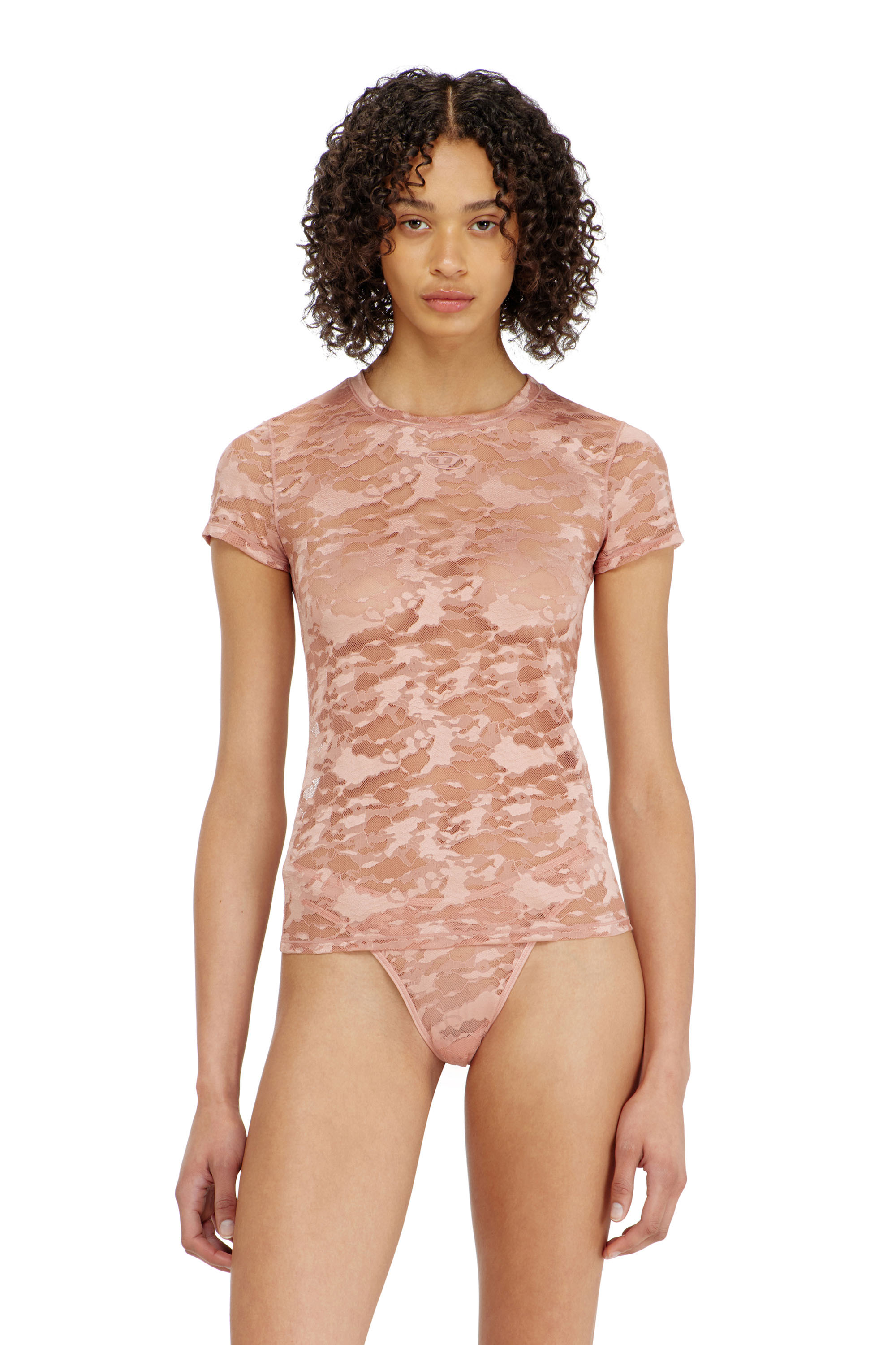 Diesel - KASIA-UTLT, T-shirt in pizzo camouflage Donna in ToBeDefined - 2