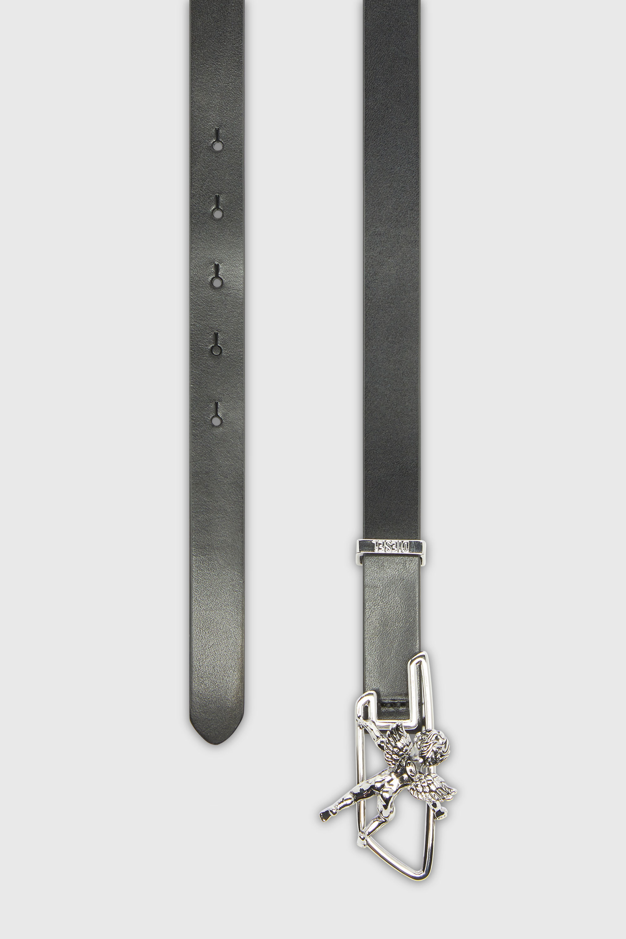 Diesel - B-D LINE W ANGEL 20, Ceinture 2 cm en cuir avec boucle contour ch&eacute;rubin D Femme in Noir - 2