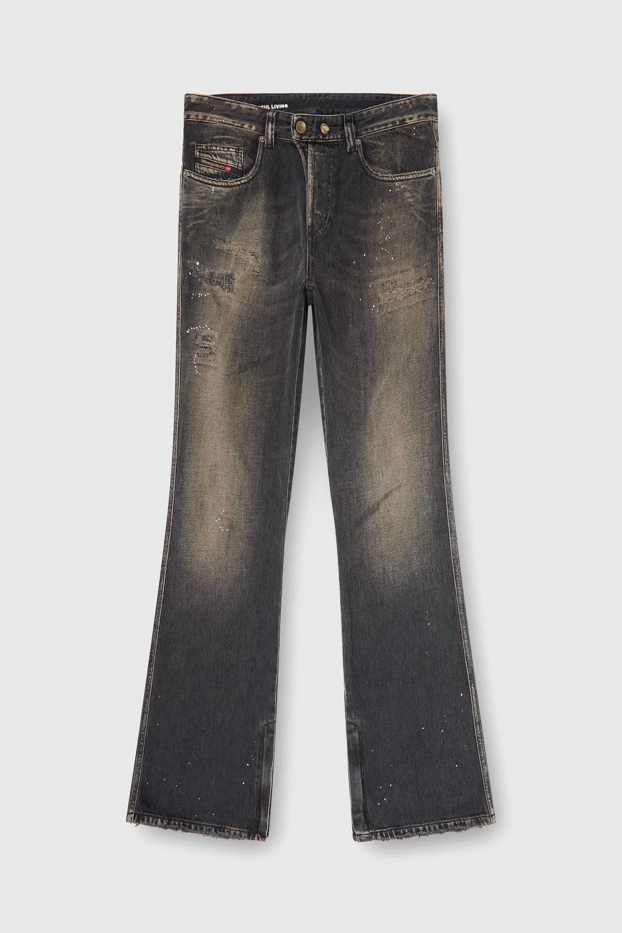 Diesel - Herren Bootcut Jeans 1998 D-Buck 09P64, Schwarz/Dunkelgrau - 2