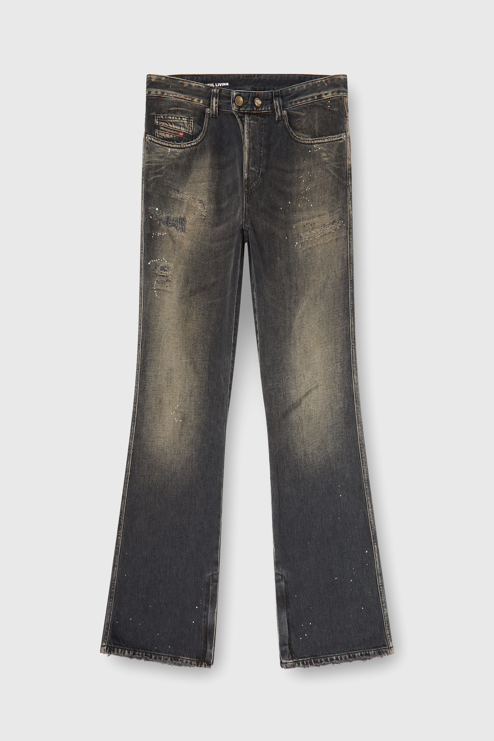 Diesel - Bootcut Jeans 1998 D-Buck 09P64 Uomo, Nero/Grigio scuro - Image 6