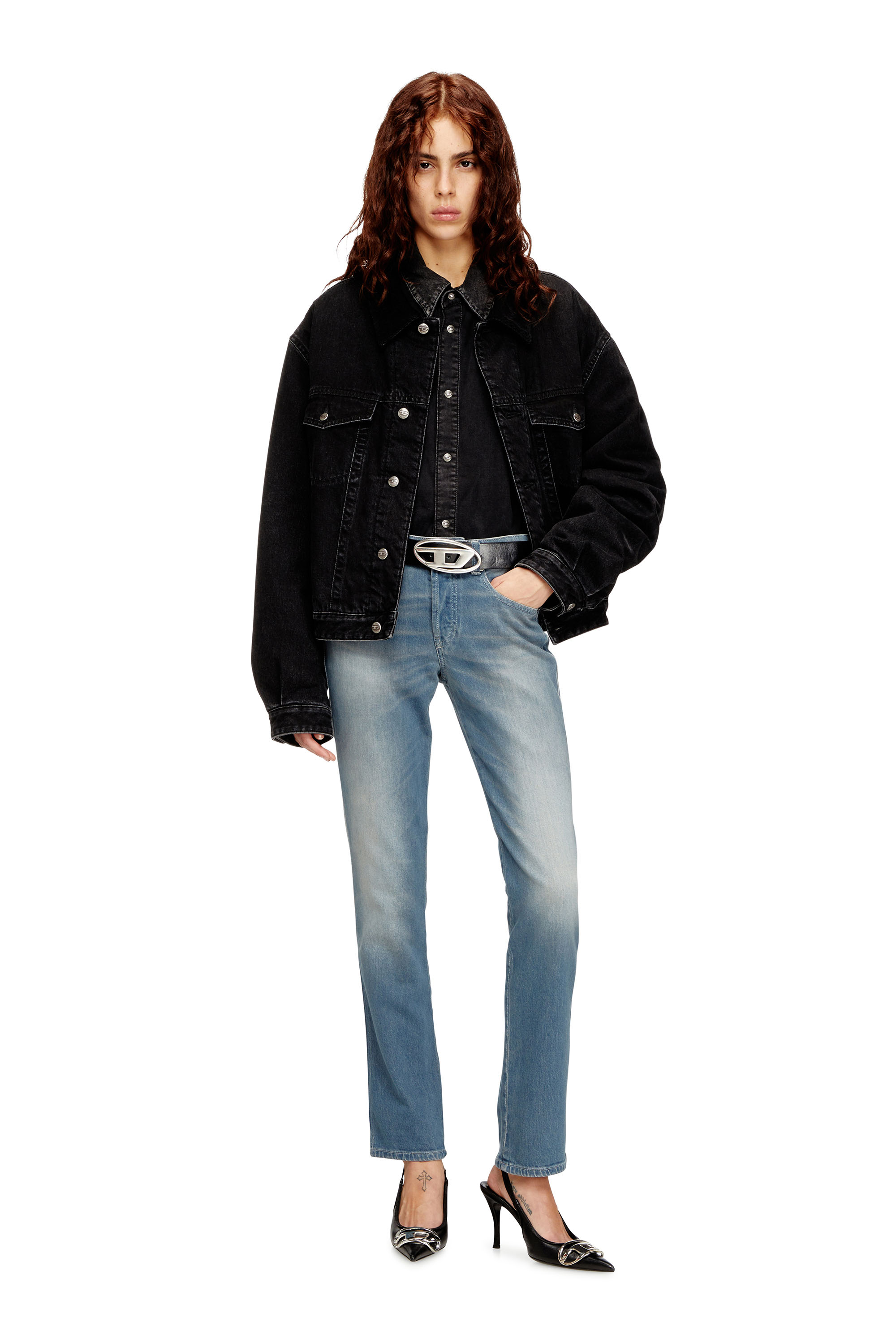 Diesel - Slim Jeans 1992 D-Jiann 09N75 Femme, Bleu moyen - Image 1