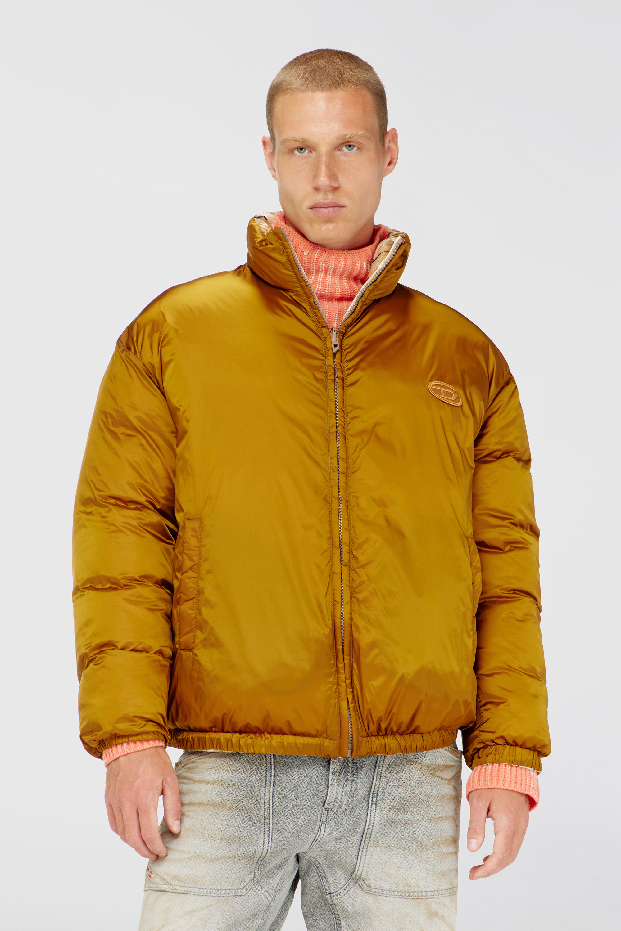 Diesel - W-BOURB-DLCK, Doudoune r&eacute;versible &agrave; motif losange Homme in Polychrome - 6