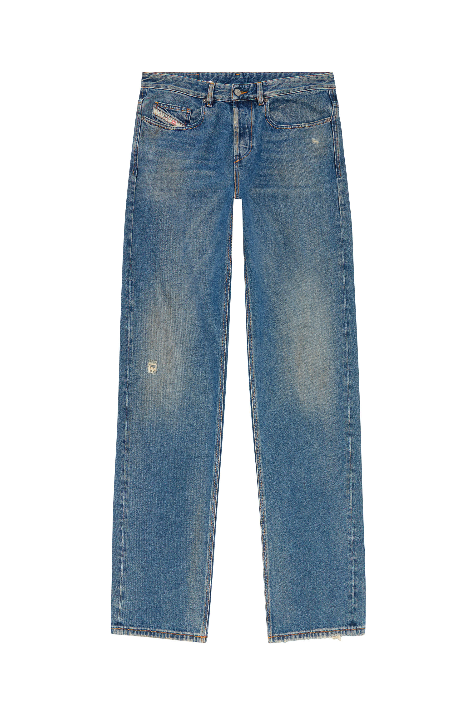 Diesel - Straight Jeans 2001 D-Macro 09J79, Blu medio - Image 3