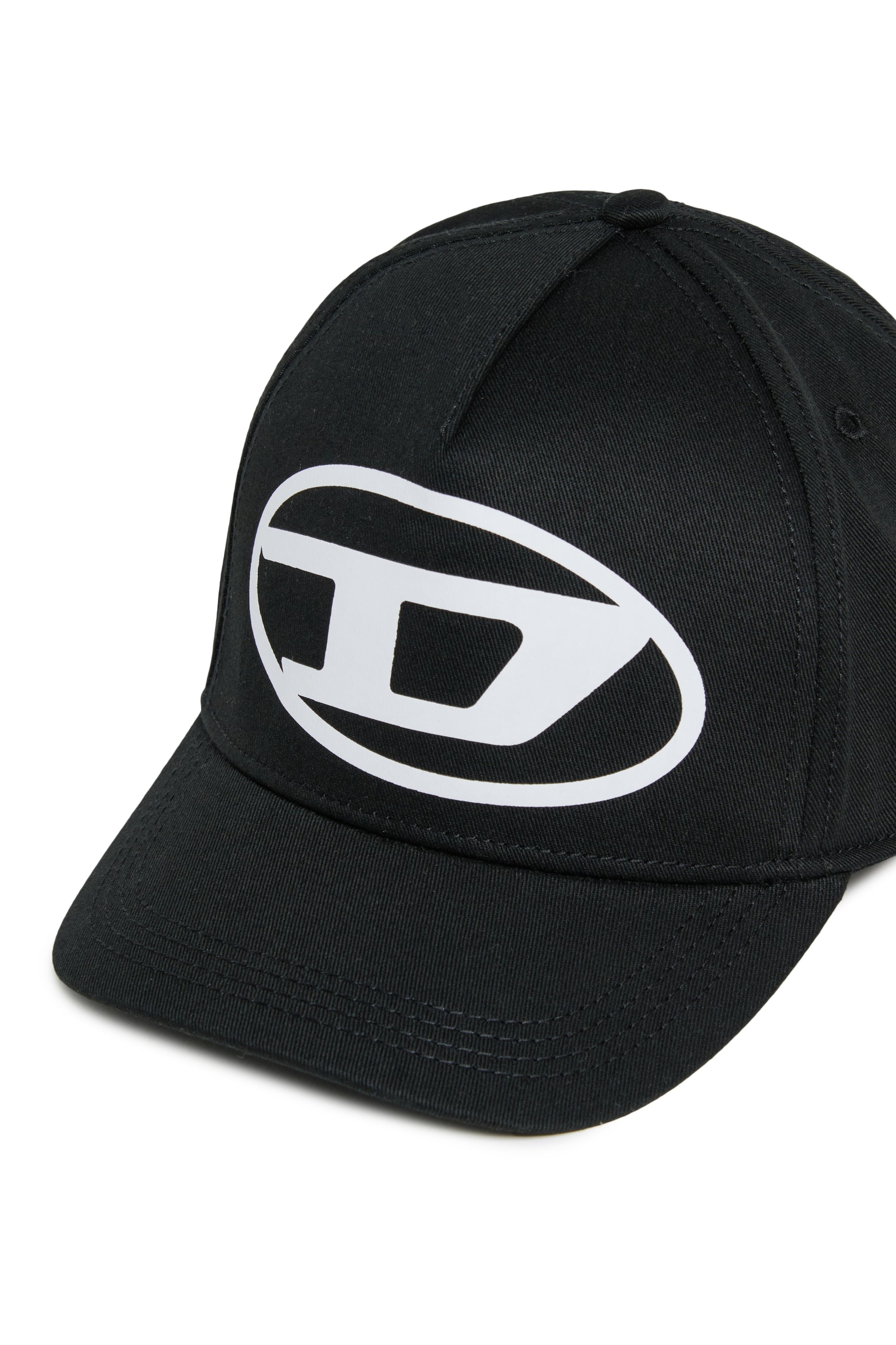 Diesel - FLIMO, Herren Baseballcap mit Oval D Logo-Print in Schwarz - 3