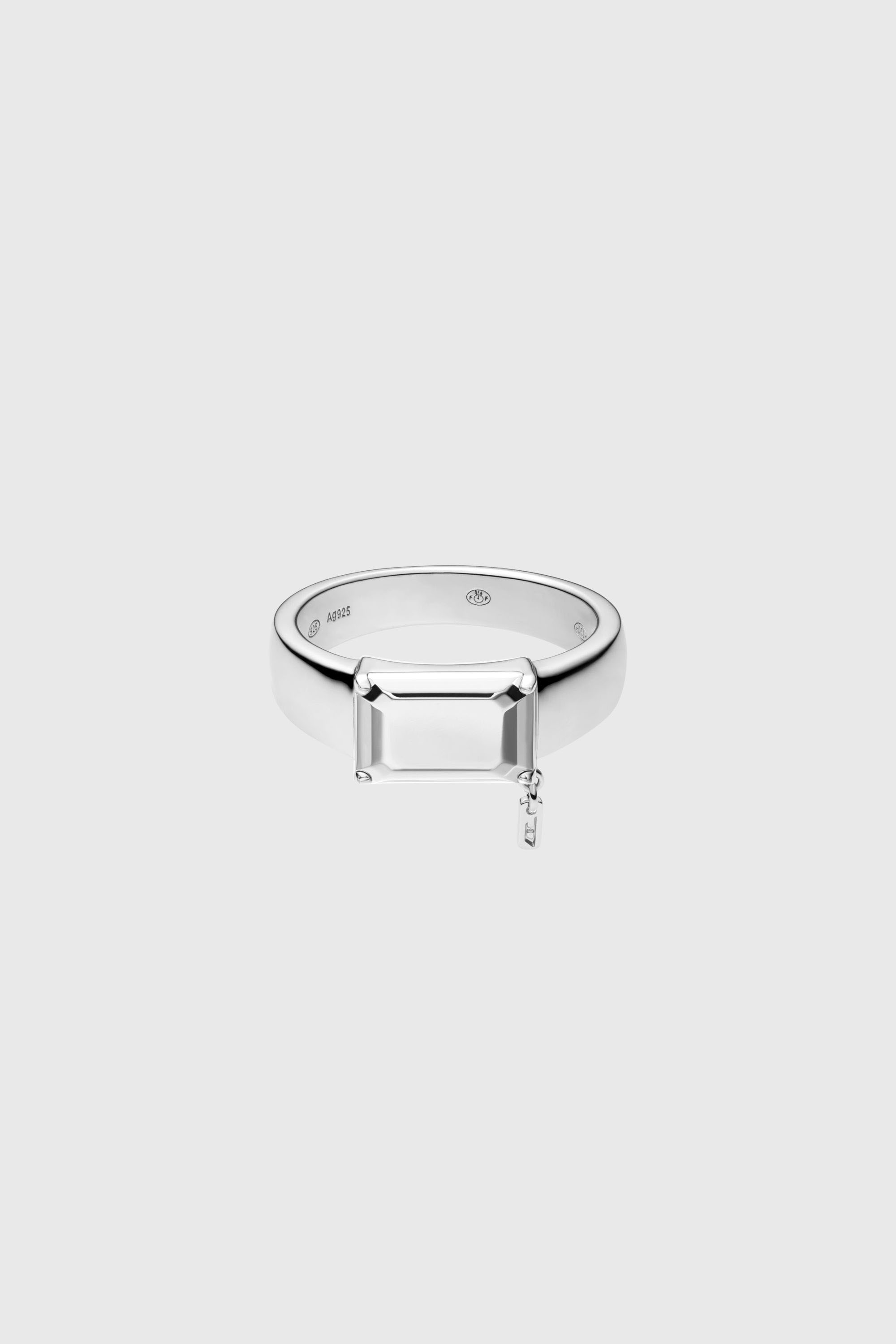 Diesel - DL1365040 STERLING SILVER JEWEL, Unisex's Sterling silver center focal ring in Silver - 2