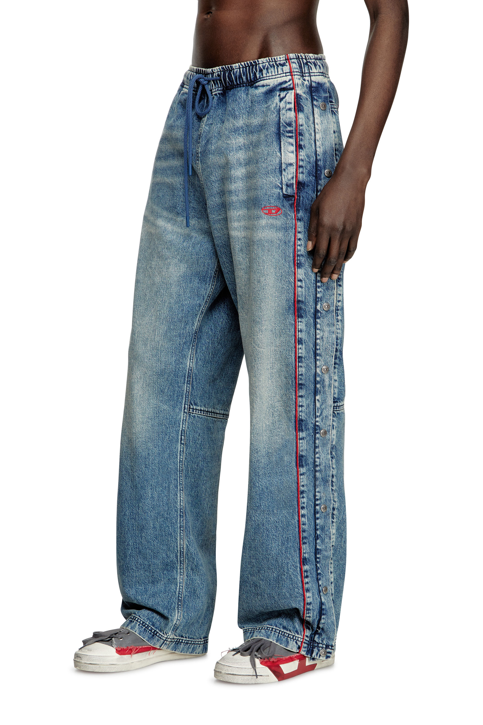 Diesel - Relaxed Jeans D-Axfor 0ABCP Mixte, Bleu moyen - Image 1