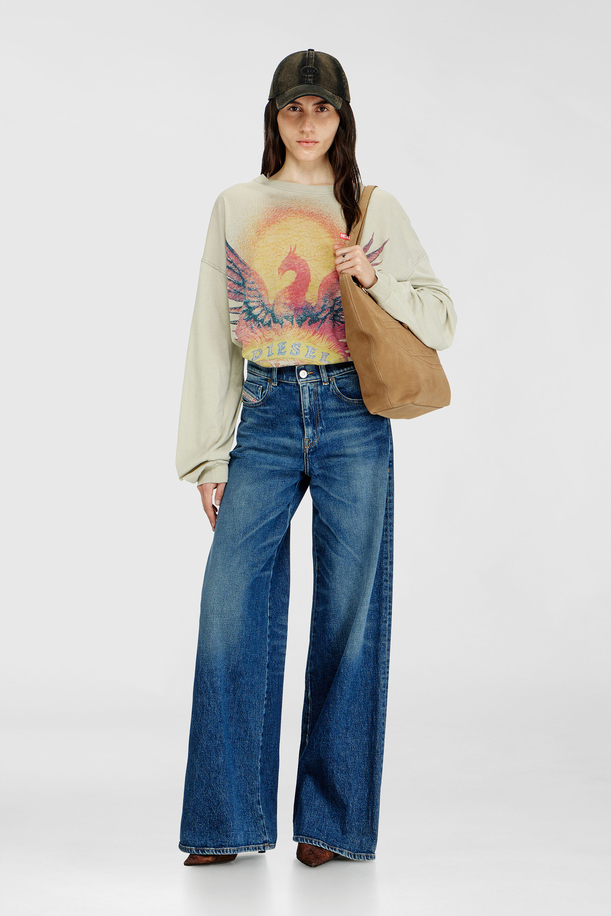 Diesel - Woman's Flare Jeans 1978 D-Akemi 09L21, Medium blue - 1