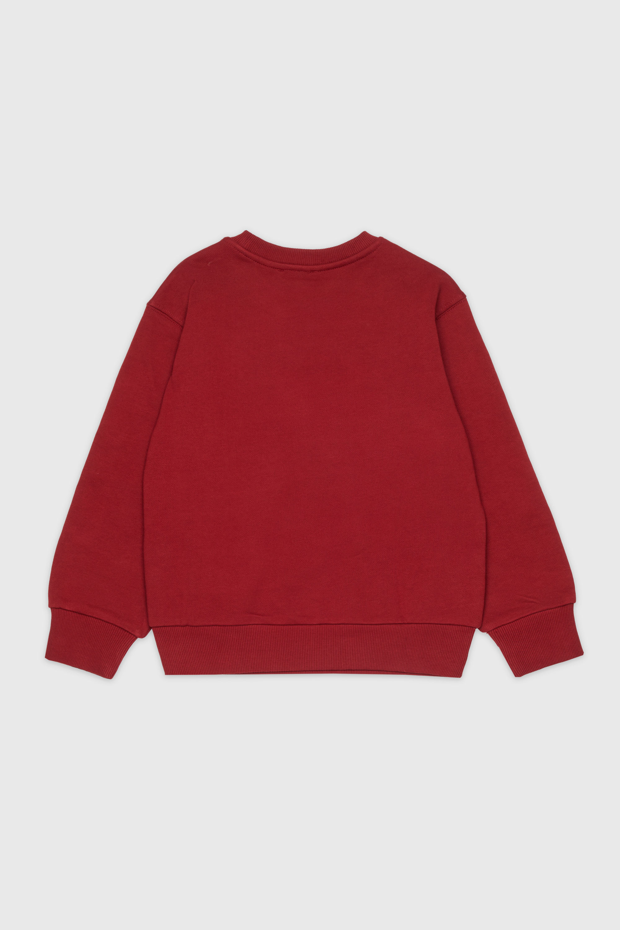 Diesel - SXGIN OVER, Unisex Sweatshirt mit kleinem Logo-Aufn&auml;her in Rot - 2