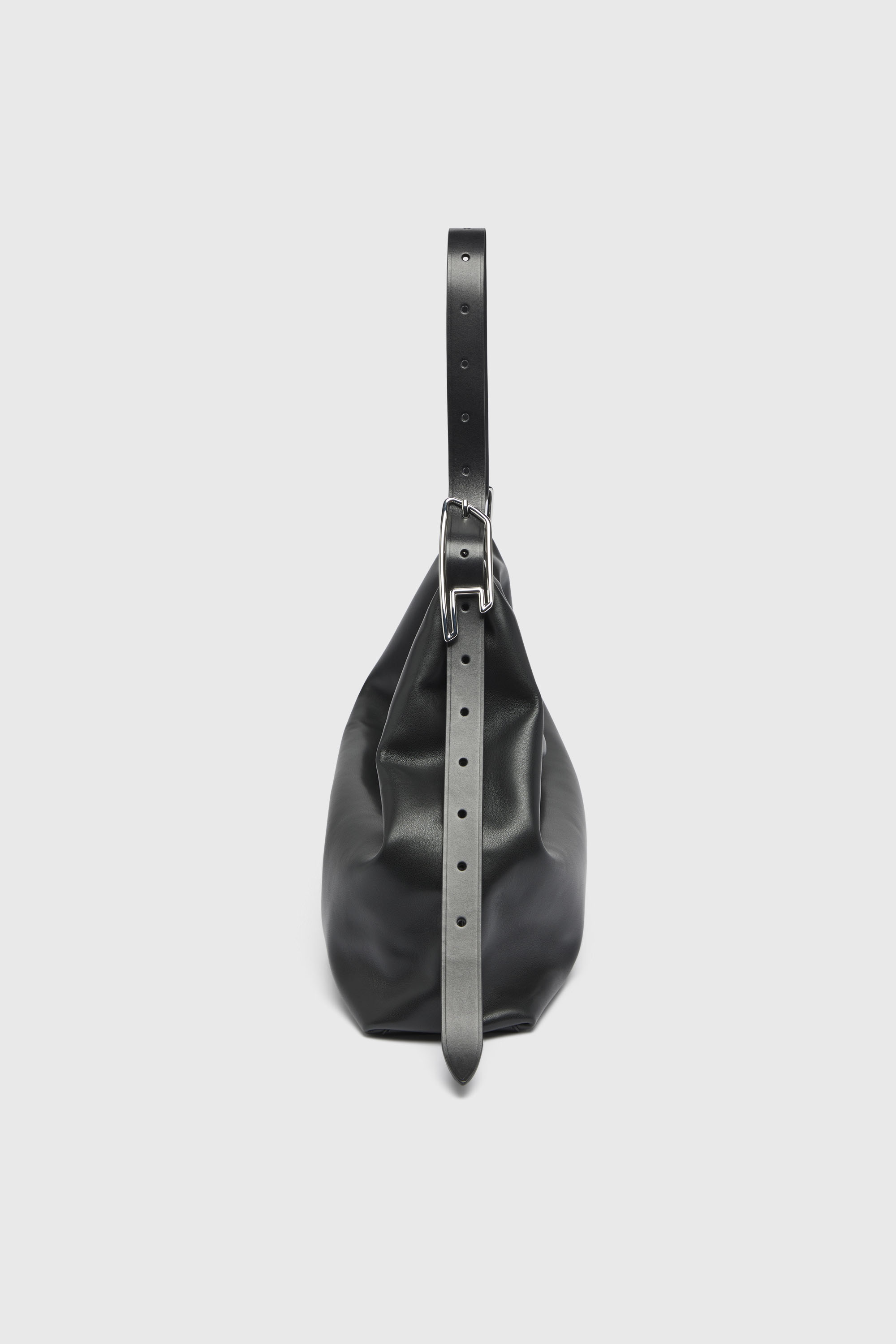 Diesel - D-LINE HOBO L, D-Line-Borsa hobo in pelle Donna in Nero - 5