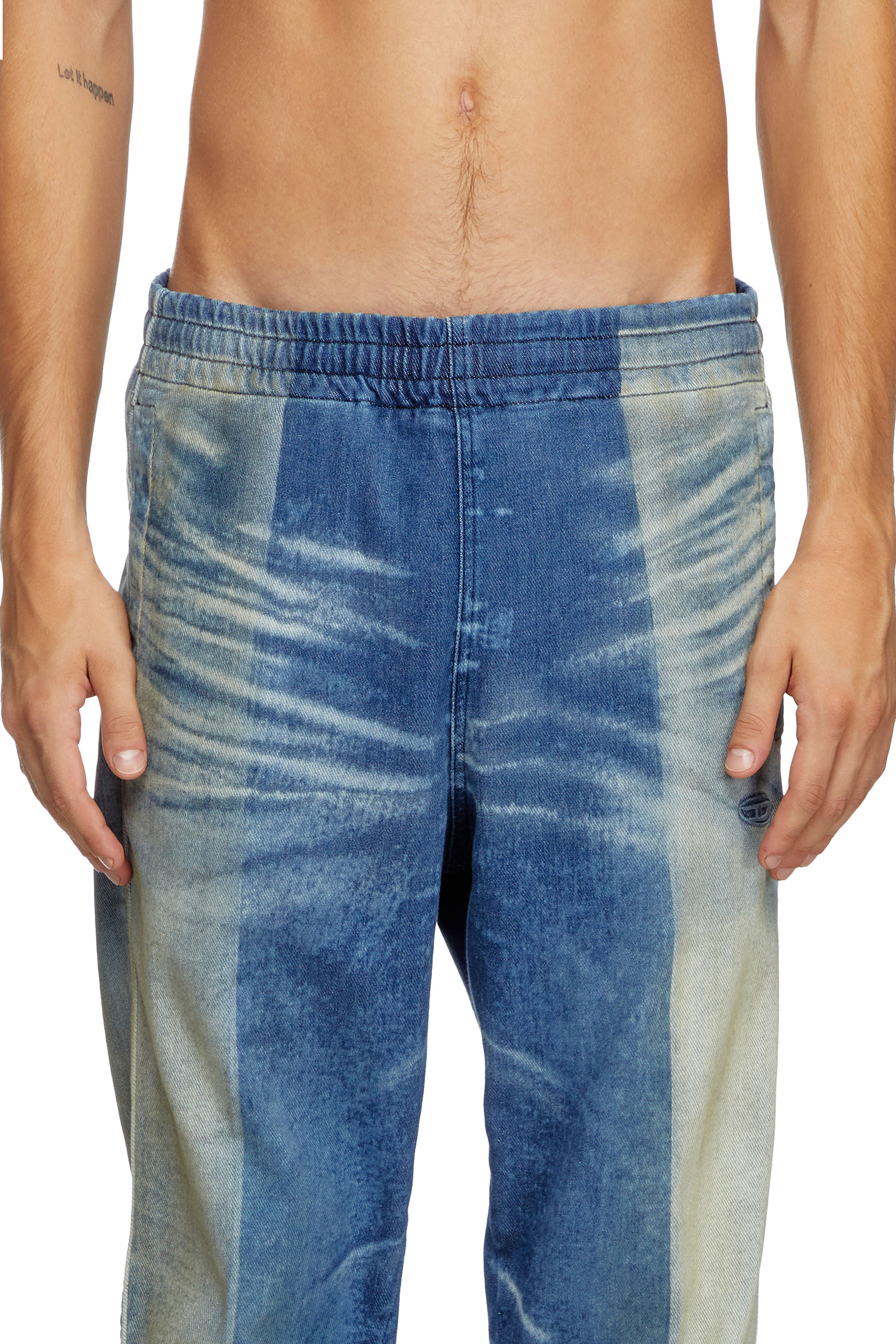 Diesel - Tapered D-Larry 09L05 Mixte, Bleu moyen - Image 4