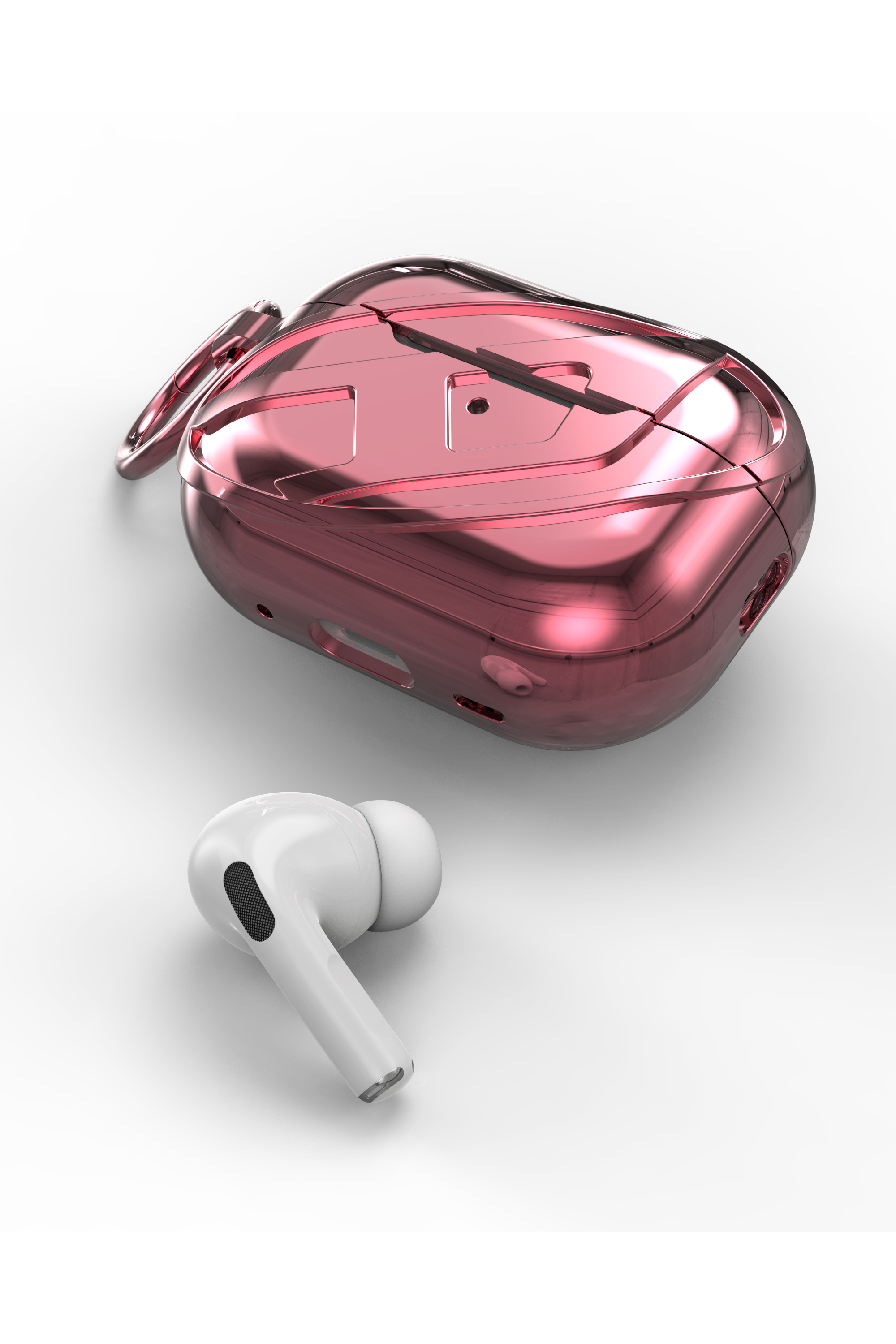 Diesel - 60276 MOULDED CASE, Custodia AirPods AirPods Pro / Pro 2 Unisex in Rosa - 4