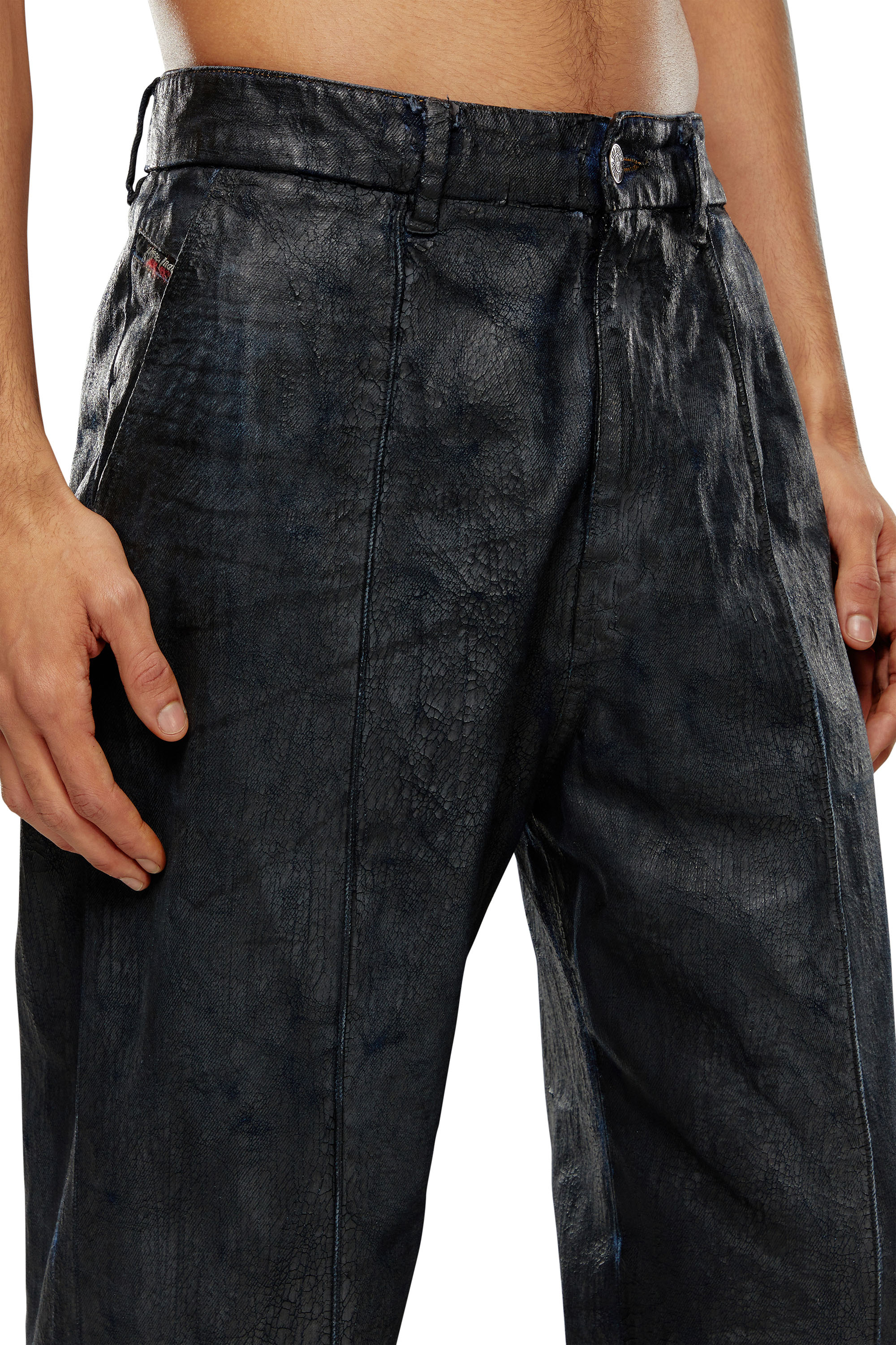 Diesel - Straight Jeans D-Chino-Work 0PGAZ, Schwarz - Image 4