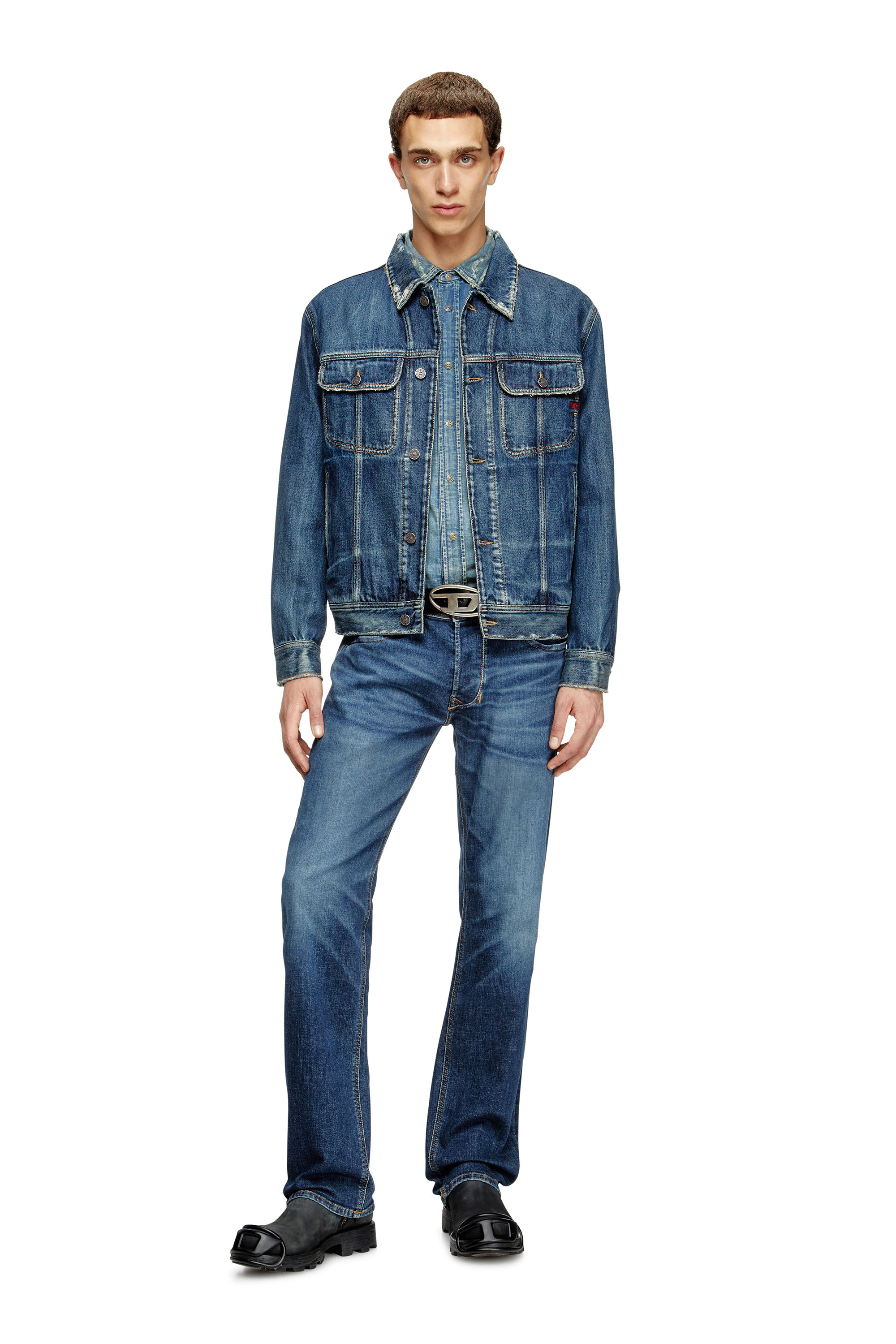 Diesel - Regular Jeans 1985 Larkee 09J47 Uomo, Blu Scuro - Image 1
