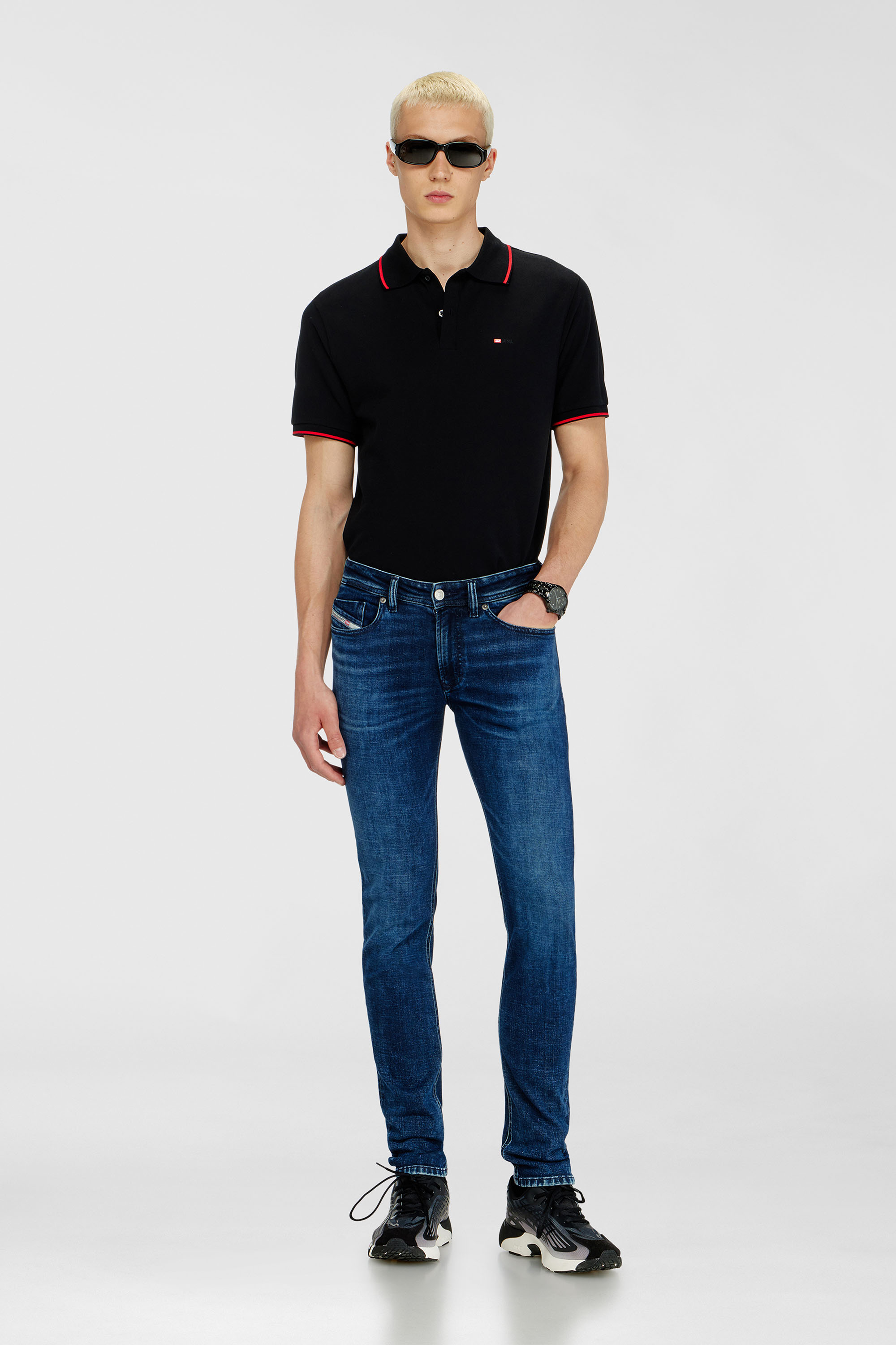 Diesel - Skinny Jeans 1979 Sleenker 0KBBD Uomo, Blu Scuro - Image 1