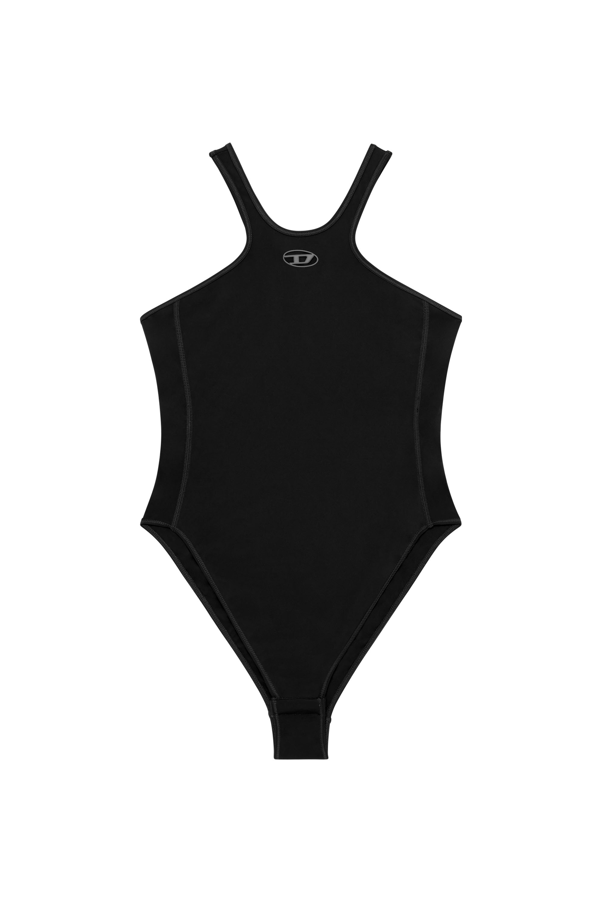 Diesel - CHRISTIE-UTLT, Body stretch con Oval D Donna in Nero - 2