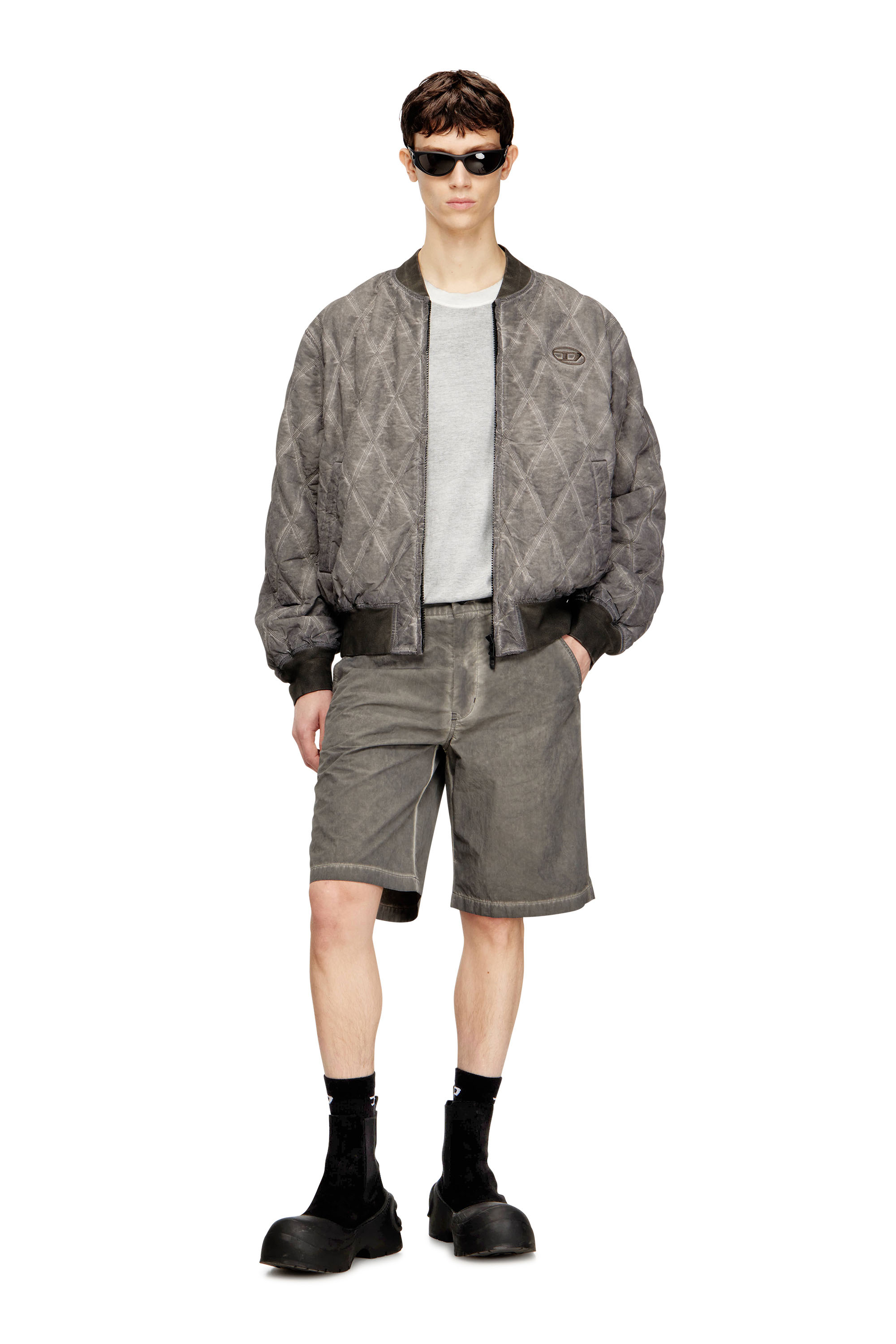 Diesel - P-HANT-CHINO-SHORT-TREAT, Shorts in nylon e cotone con tintura pigmentata Uomo in ToBeDefined - 2