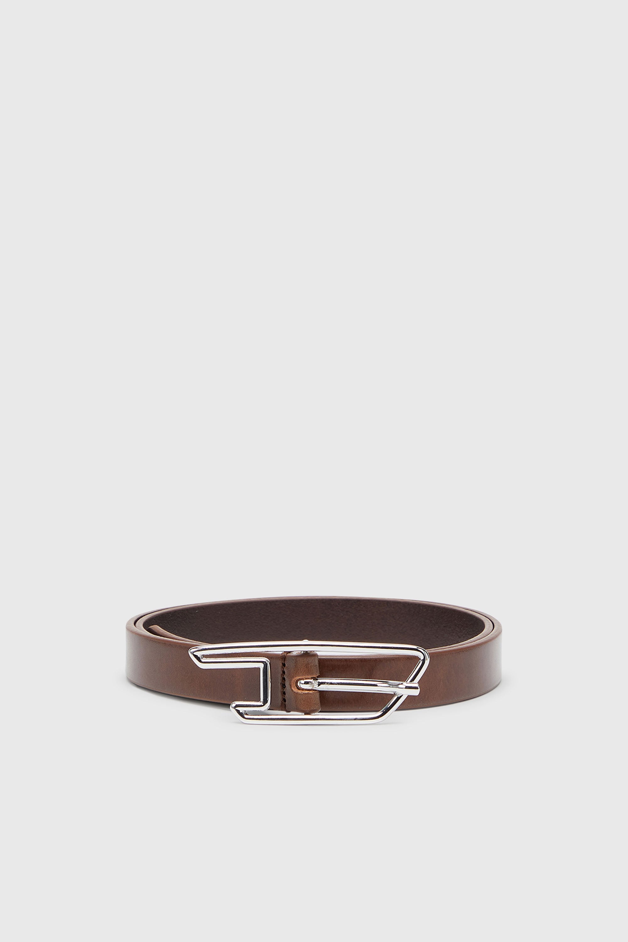 Diesel - B-D LINE W 20, Ceinture 2 cm en cuir pull-up avec boucle D Femme in Marron - 1