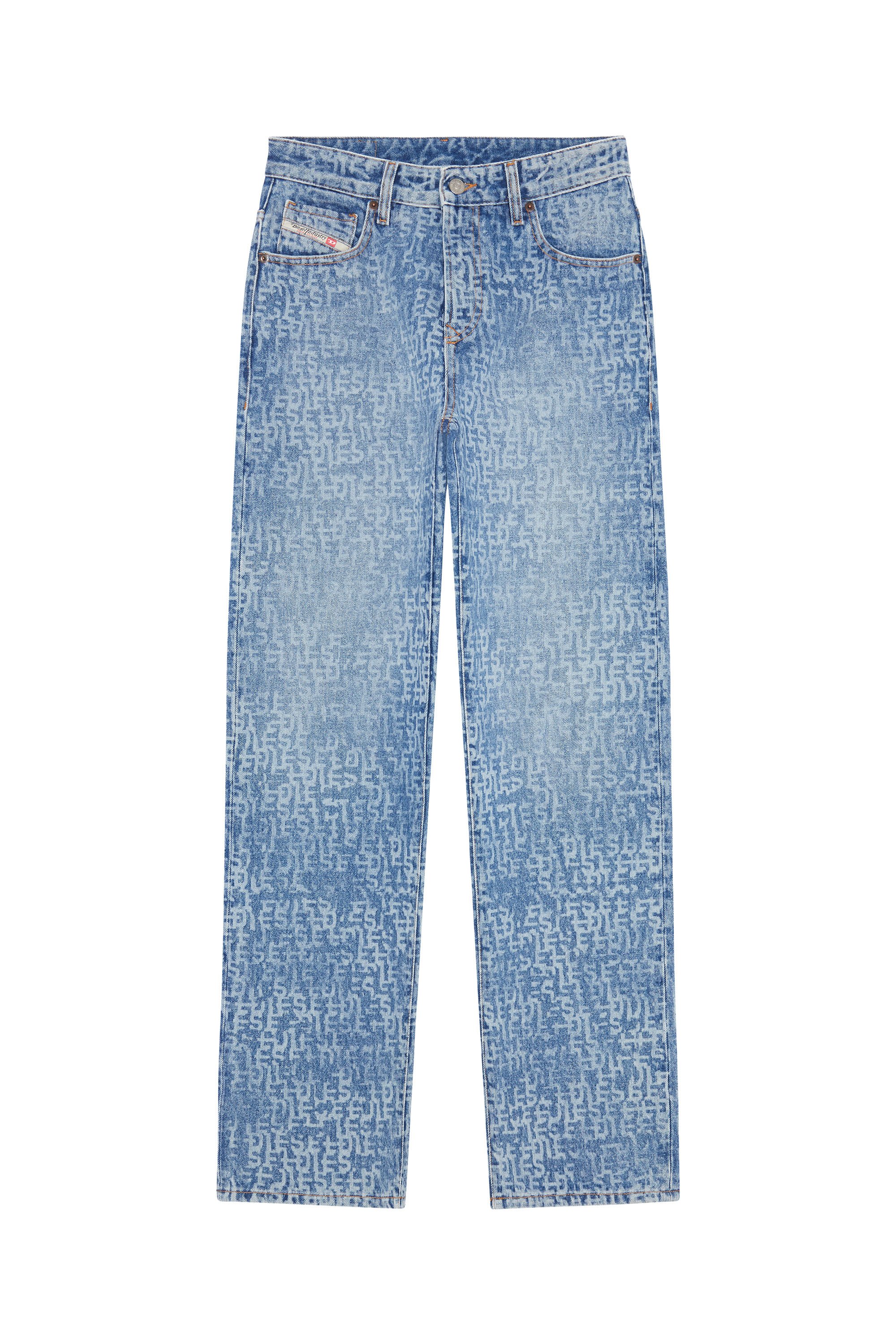 1999 007F5 Straight Jeans, Mittelblau - Jeans