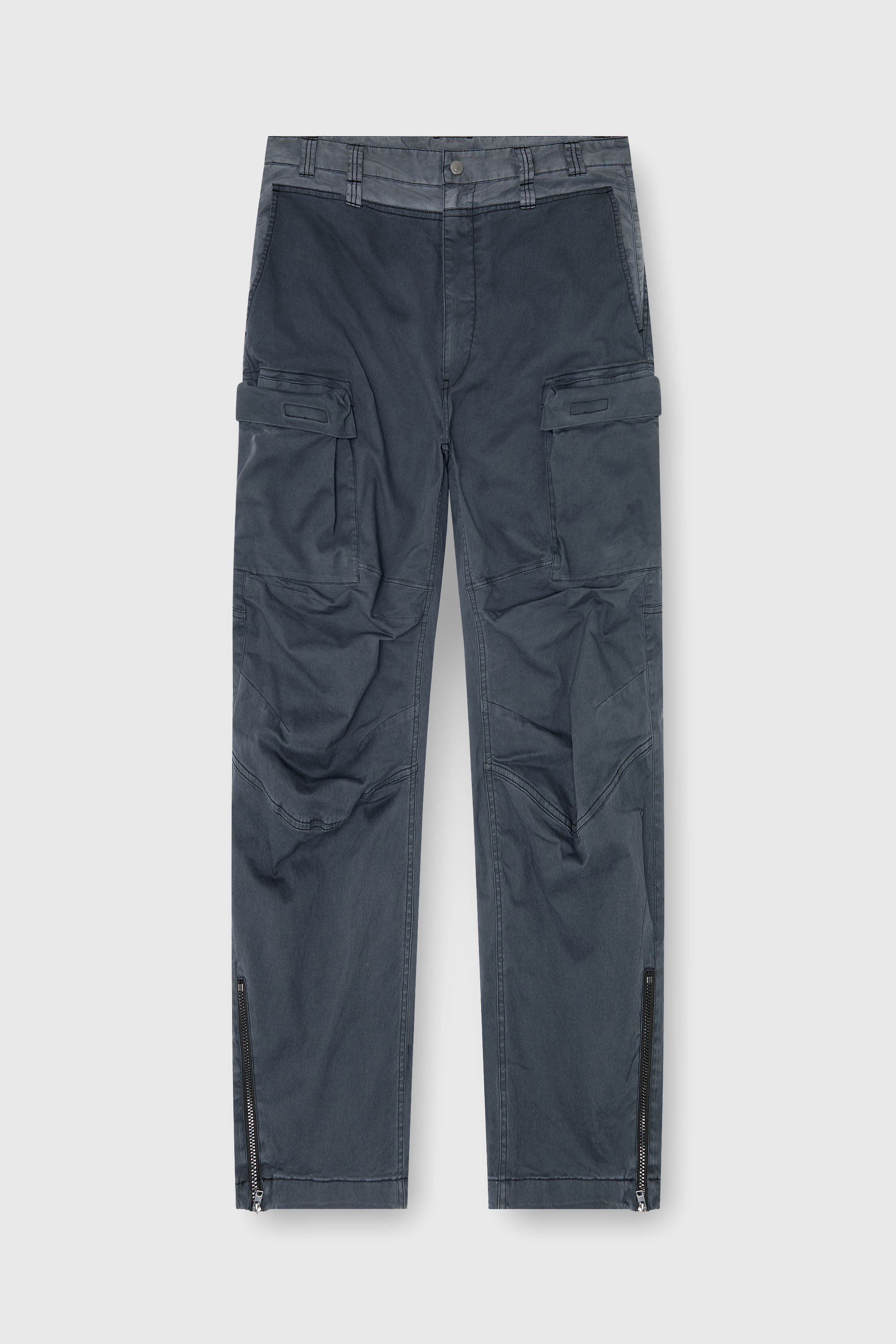 Diesel - P-DELLS, Pantaloni cargo in cotone e nylon Uomo in Blu - 2