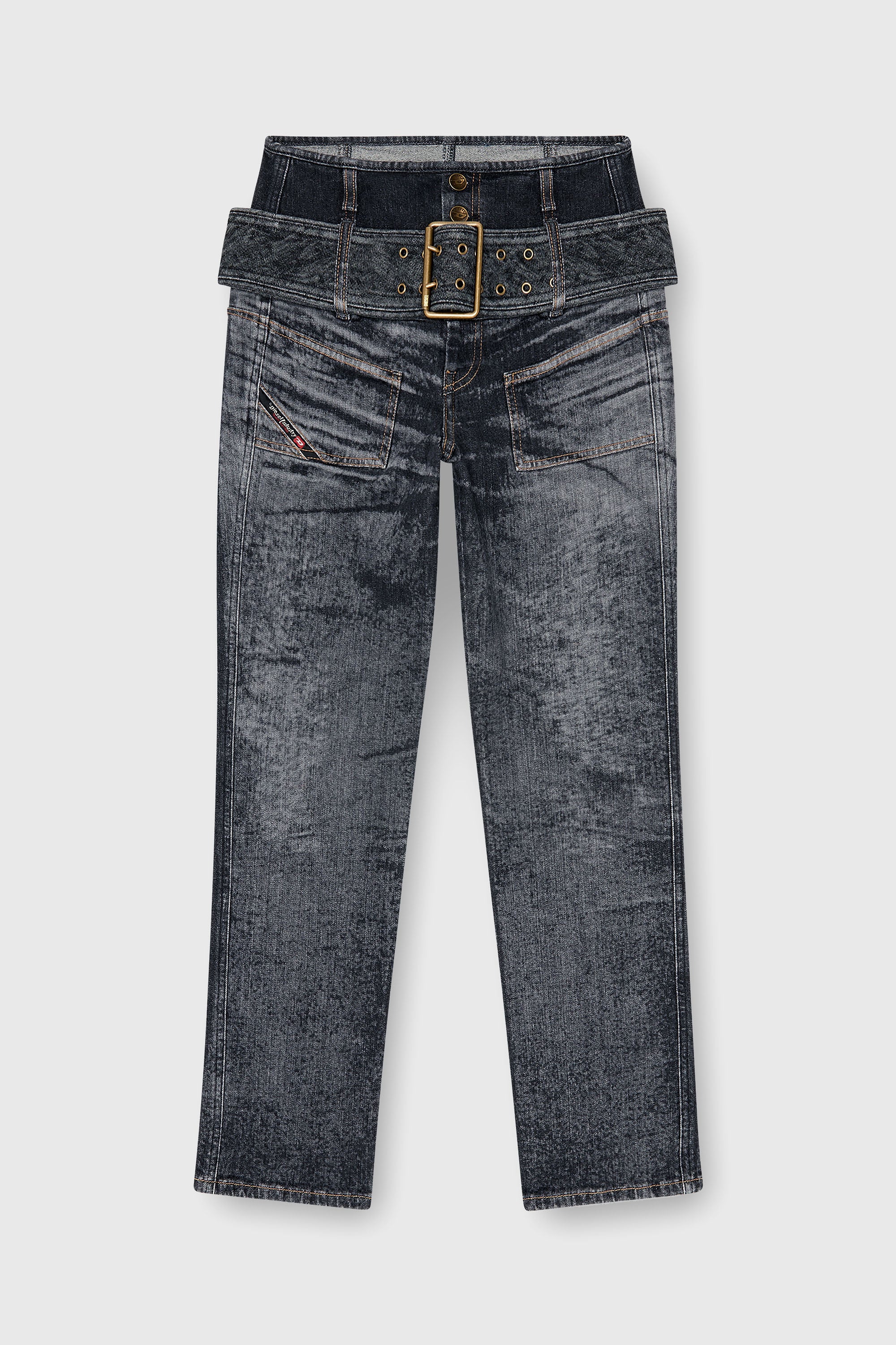 Diesel - Slim Jeans D-Gorina 09Q30 Femme, Noir/Gris fonc&eacute; - Image 2