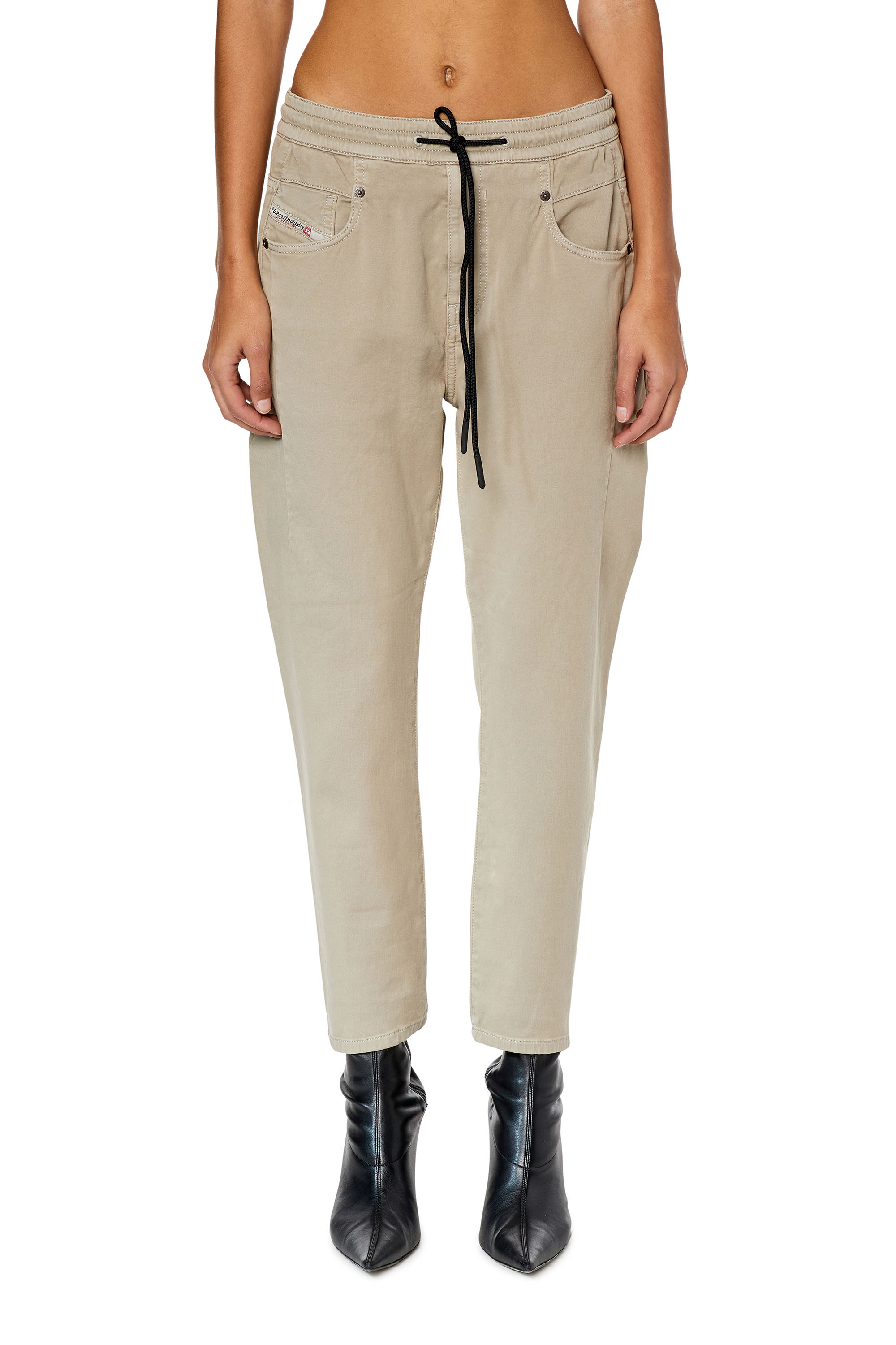 Diesel - Fayza JoggJeans® 068DY Boyfriend, Beige - Image 1